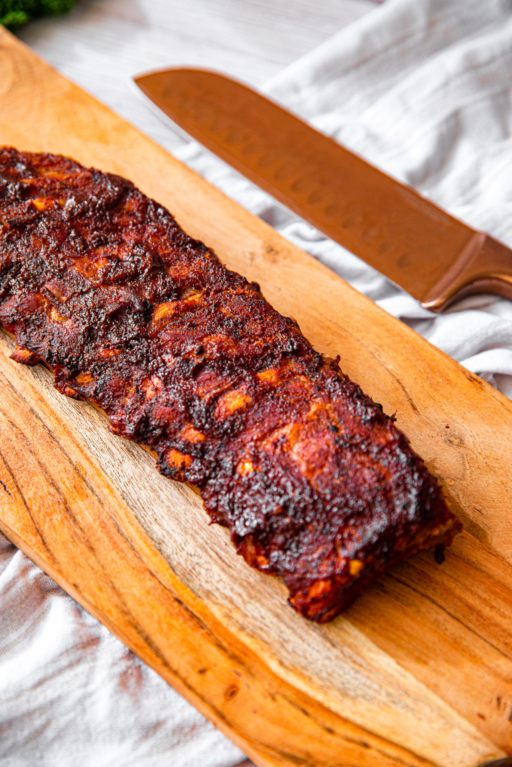  Ribs should take 2-4 hours depending on the size. Keep checking and stop when the meat is tender and juicy.
