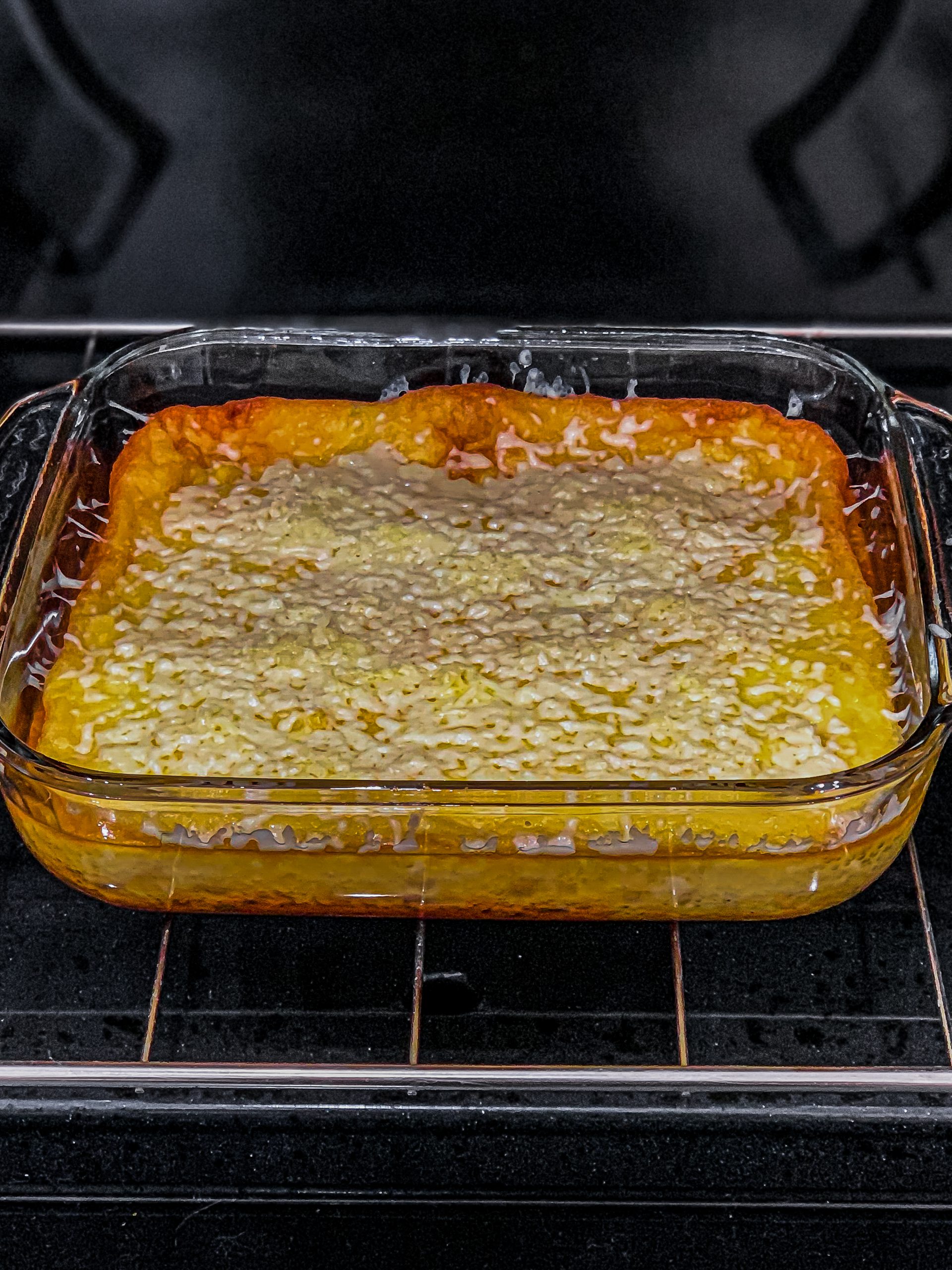 Add the shredded cheese on the top and leave it another 5 minutes for the cheese to melt.