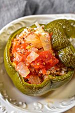 Beef and Rice Stuffed Peppers - Sweet Pea's Kitchen