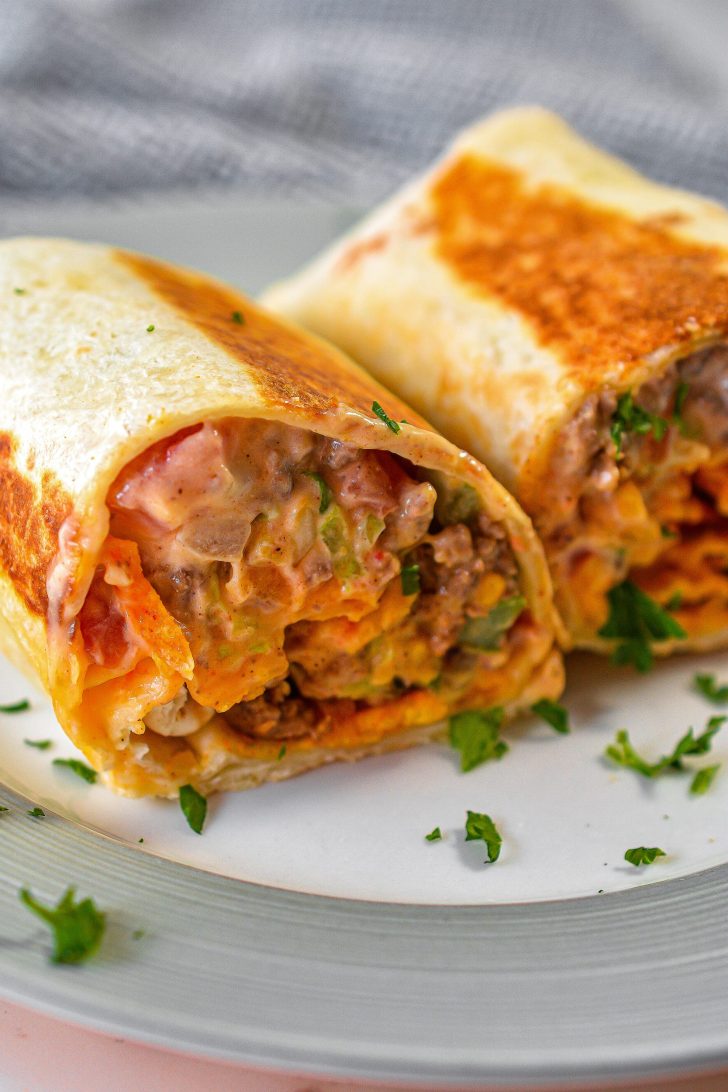 Beefy Nacho Cheese Wrap - Sweet Pea's Kitchen