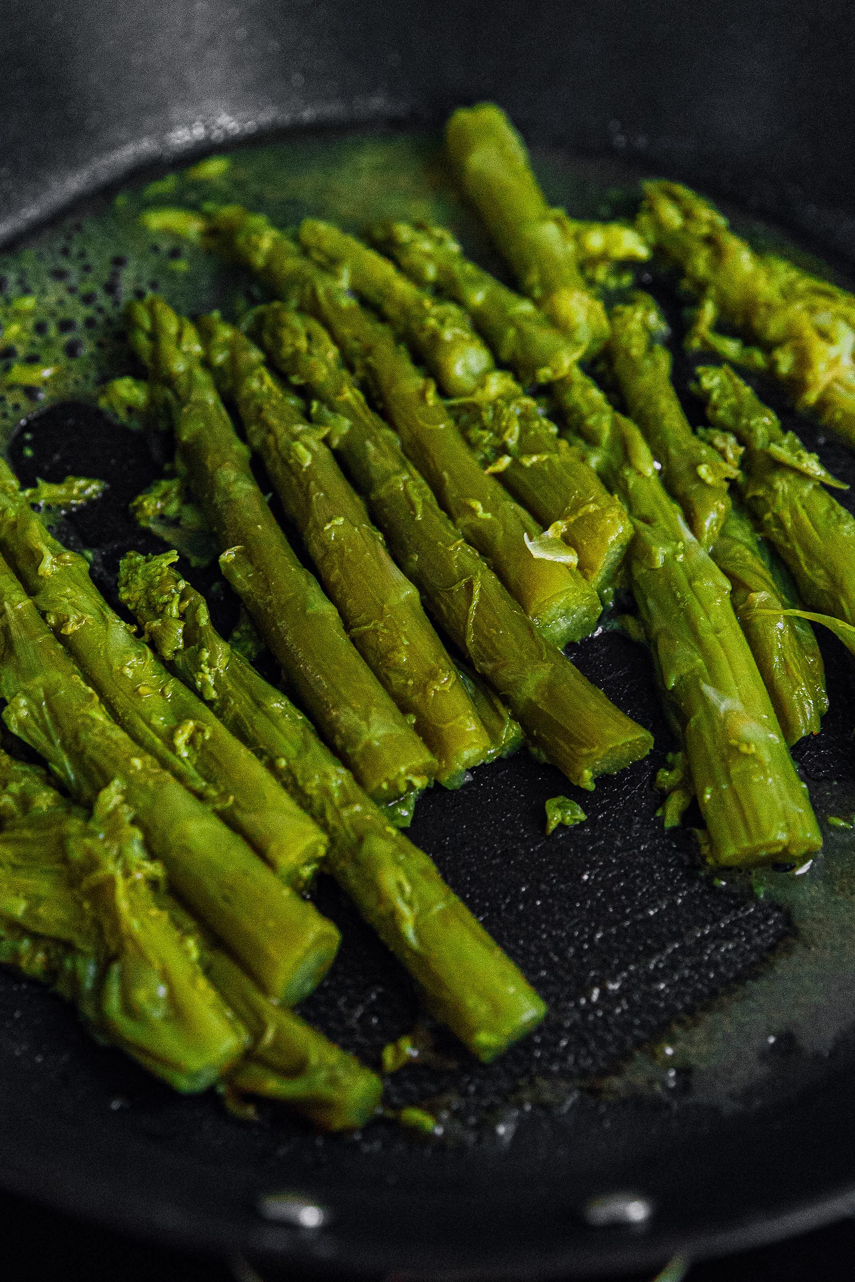 Add asparagus and cook until done, about 4-6 minutes.