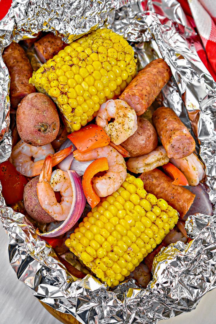 Cajun Shrimp in Foil Sweet Pea's Kitchen