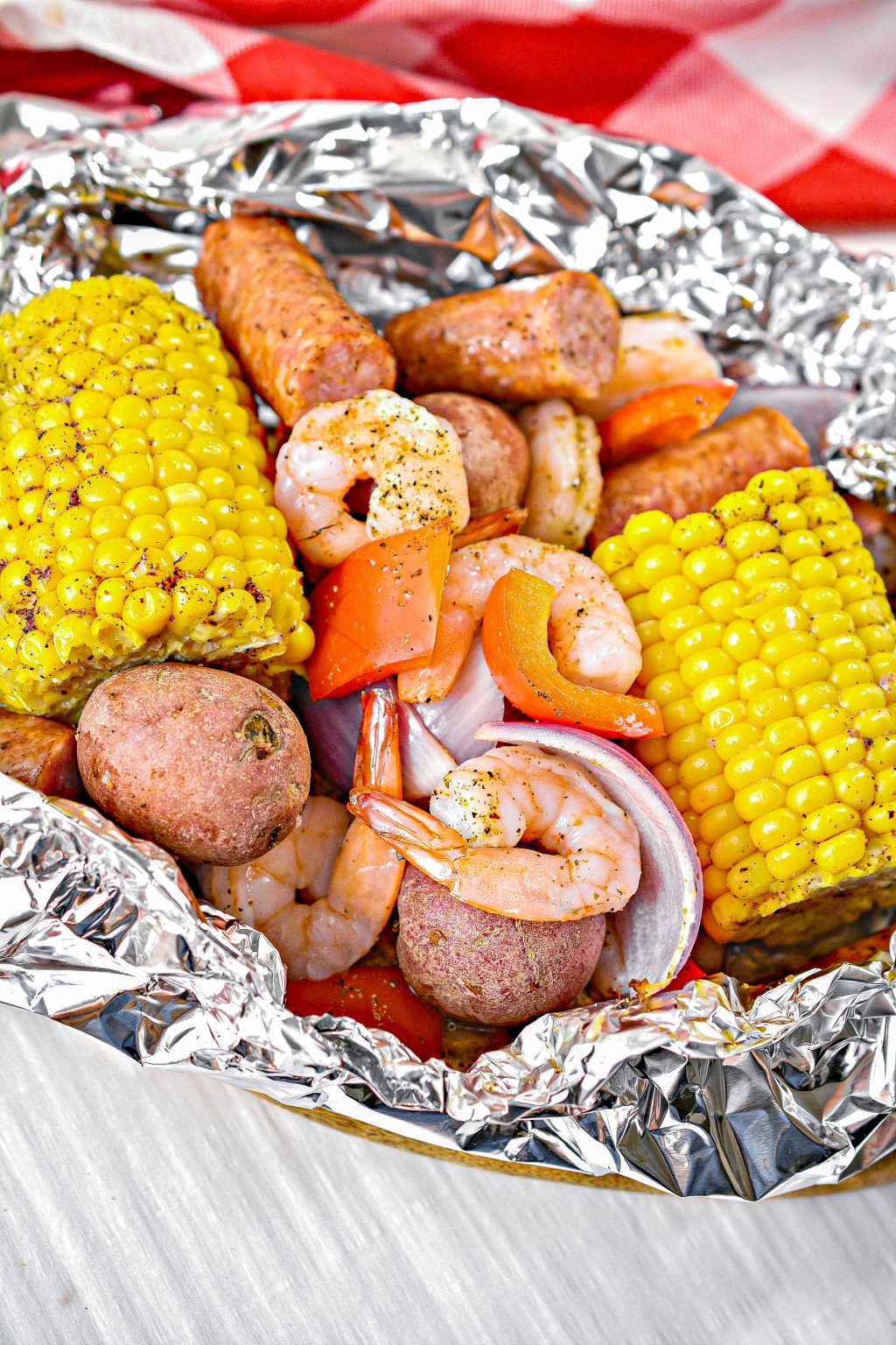 Cajun Shrimp in Foil Sweet Pea's Kitchen