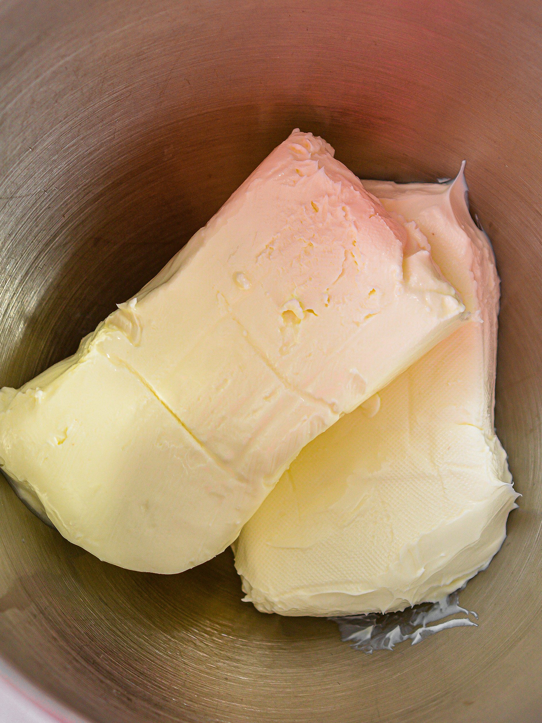 Adding cream cheese