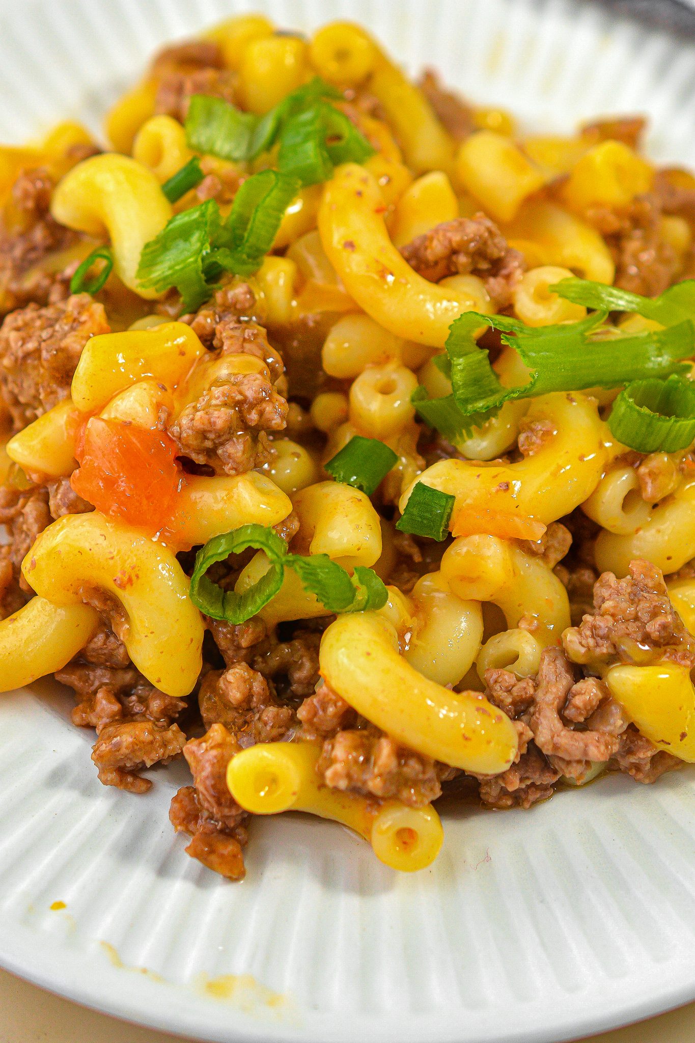 Cheesy Picante Beef Macaroni - Sweet Pea's Kitchen