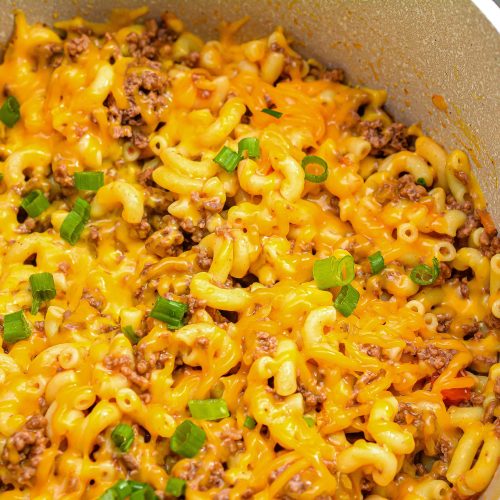 Cheesy Picante Beef Macaroni - Sweet Pea's Kitchen