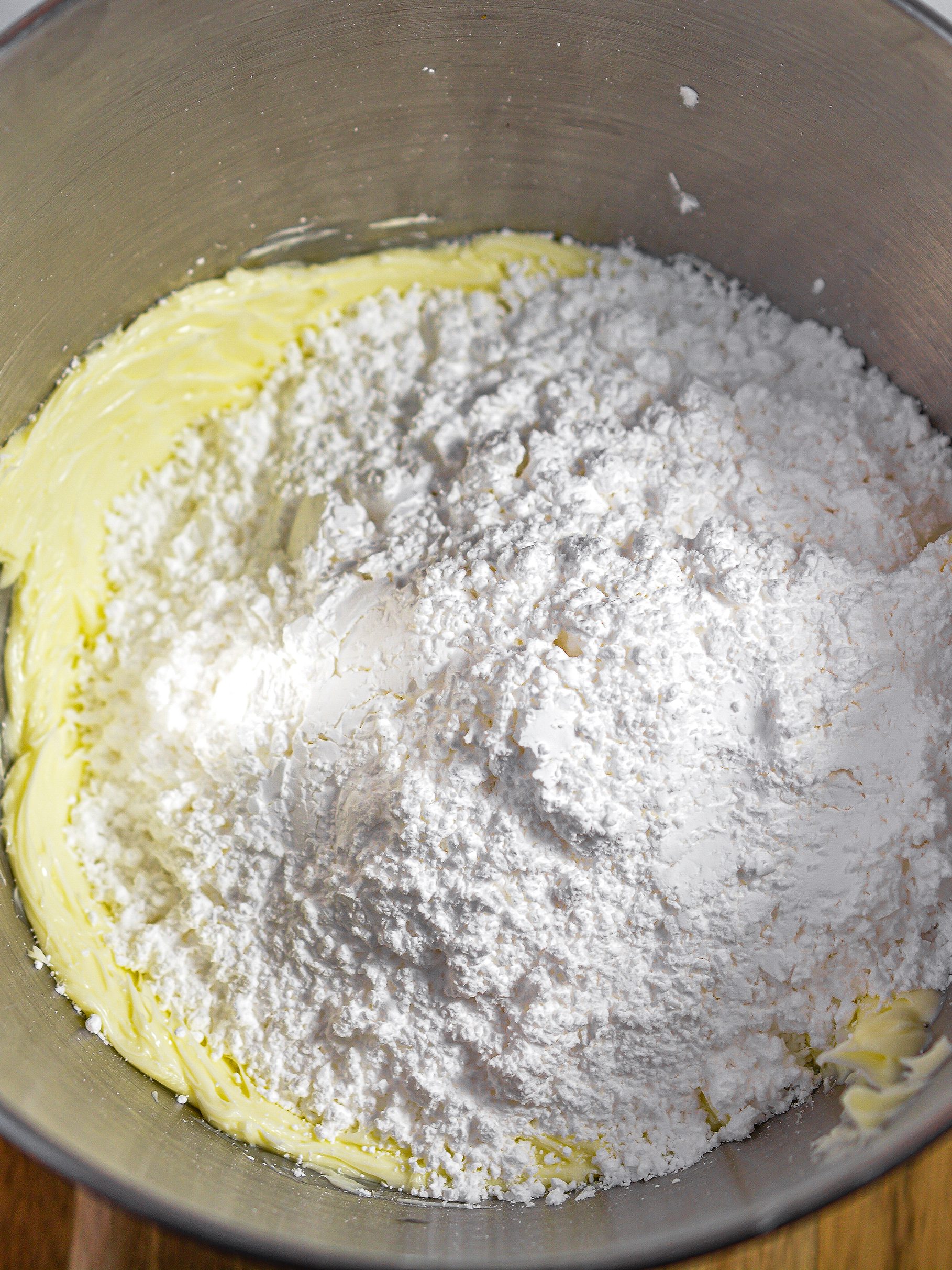 Add the powdered sugar.