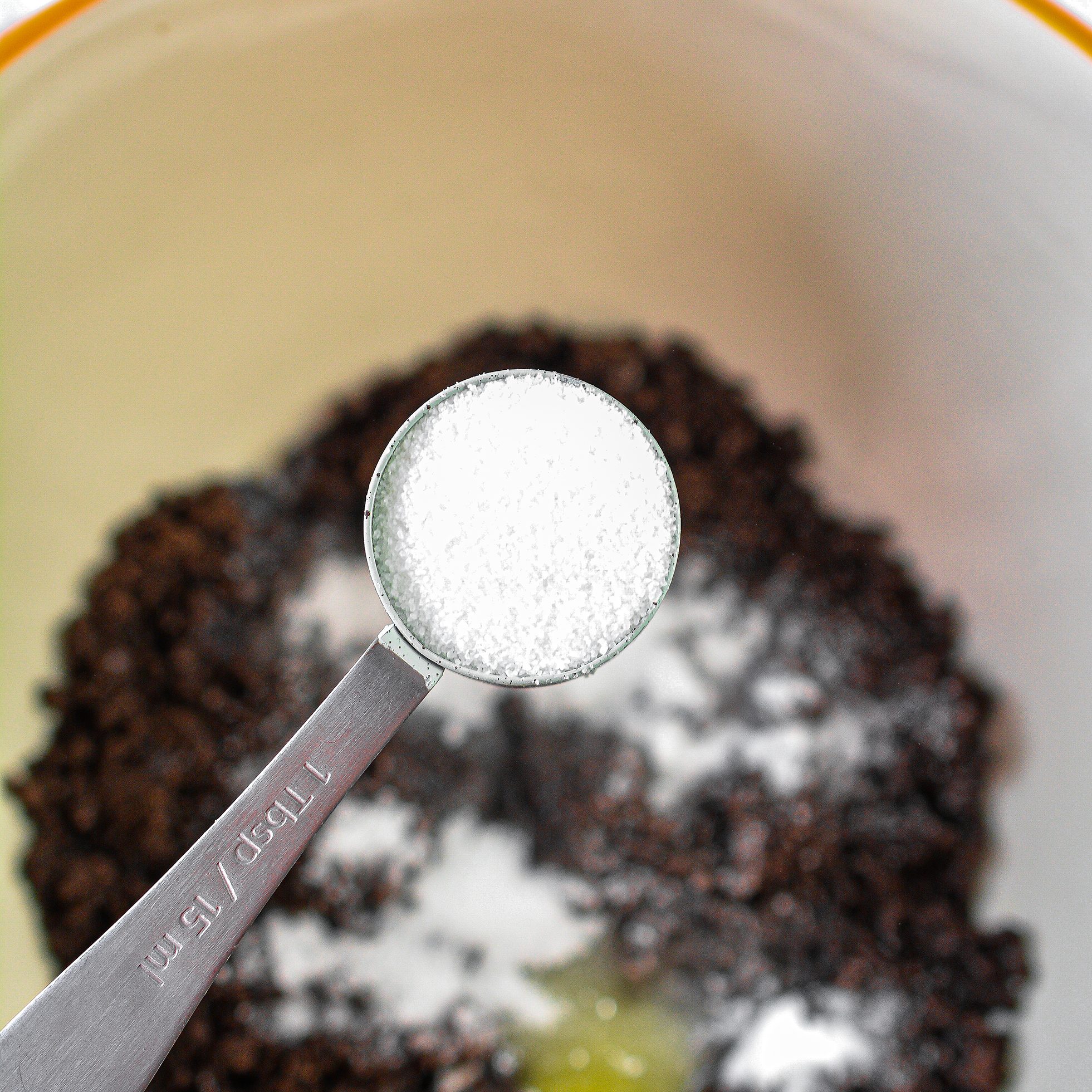 Add the ingredients for the crust to a mixing bowl, and stir until combined well.