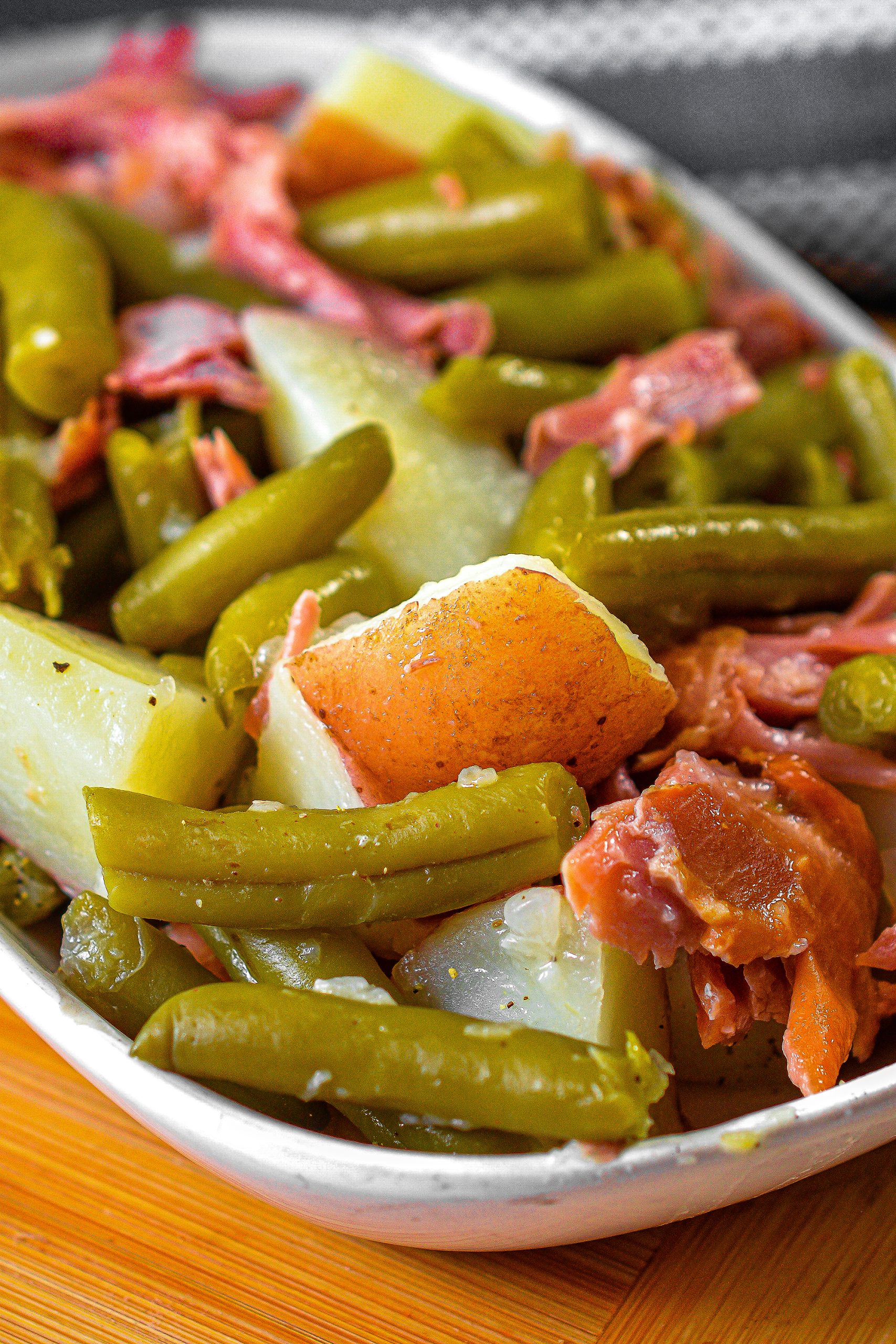 Country Style Green Beans with Red Potatoes