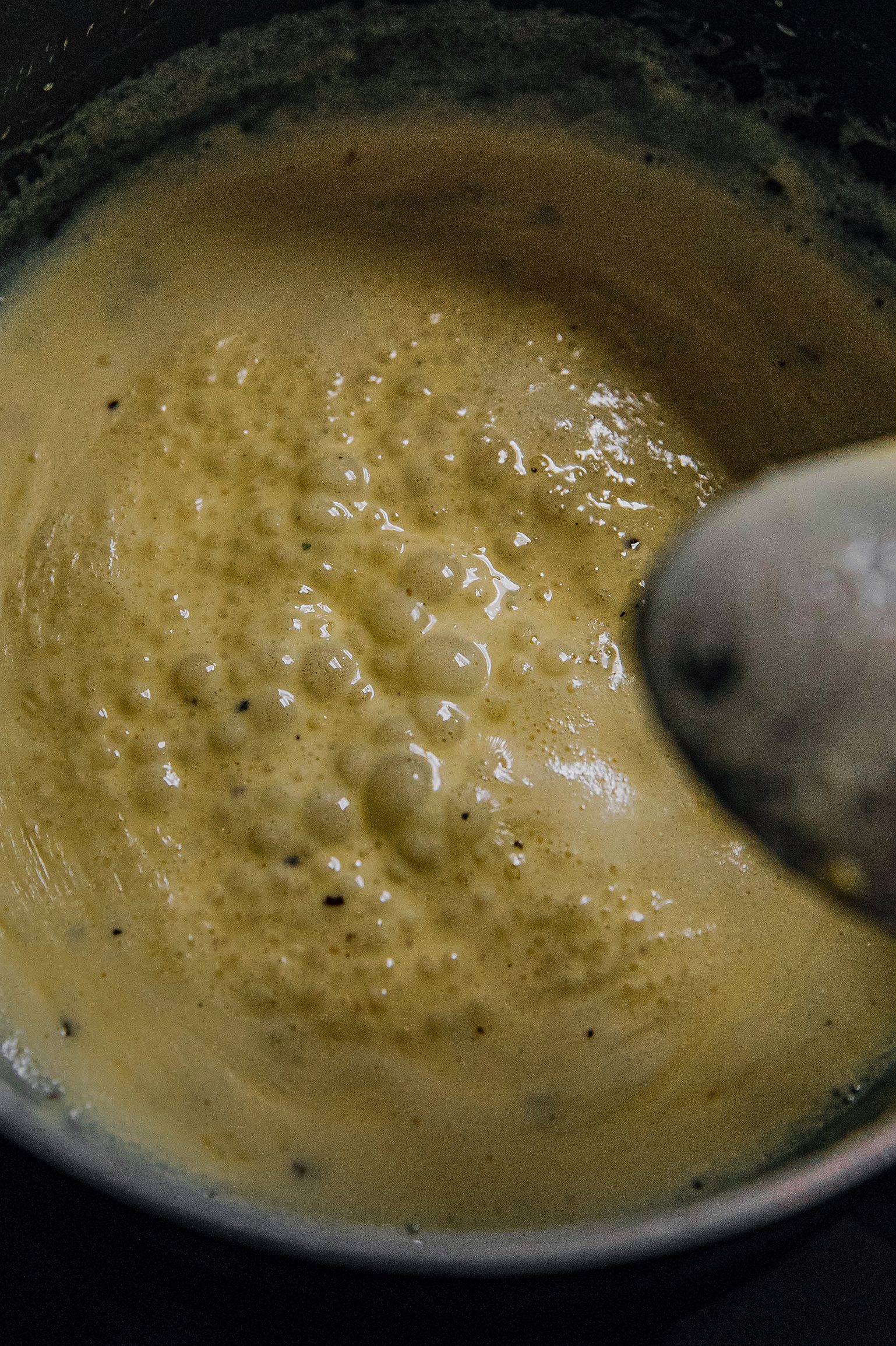 Over medium-high heat, melt butter in the saucepan.