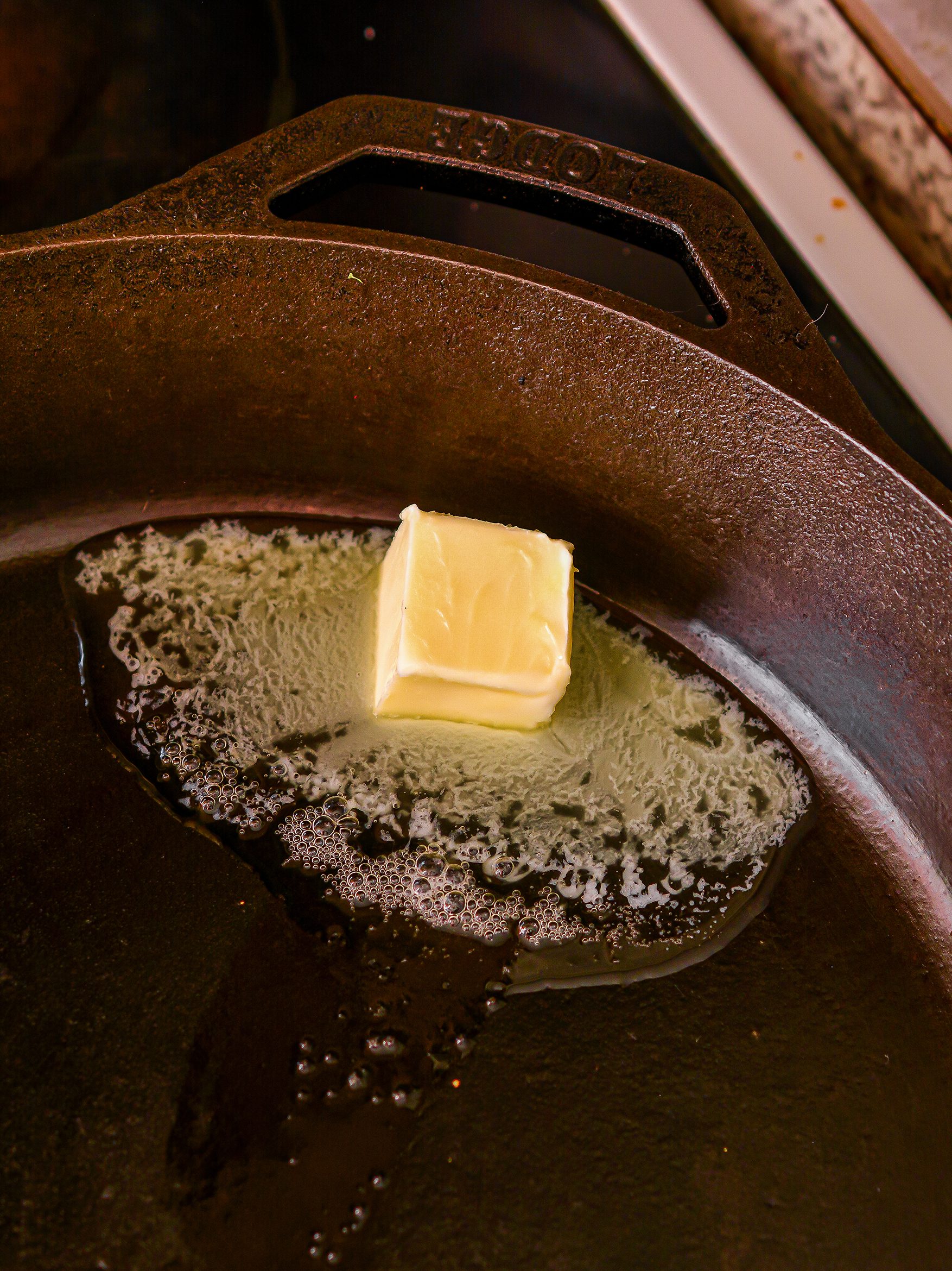 Place 2 Tbsp of the butter in a skillet over medium high heat.