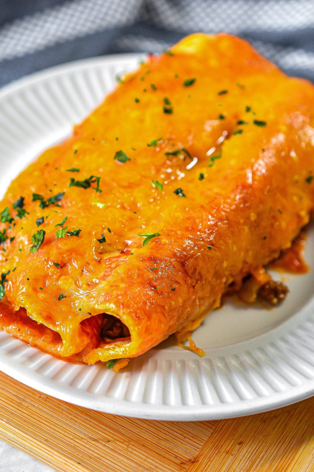 Easy Cheesy Ground Beef Enchiladas - Sweet Pea's Kitchen