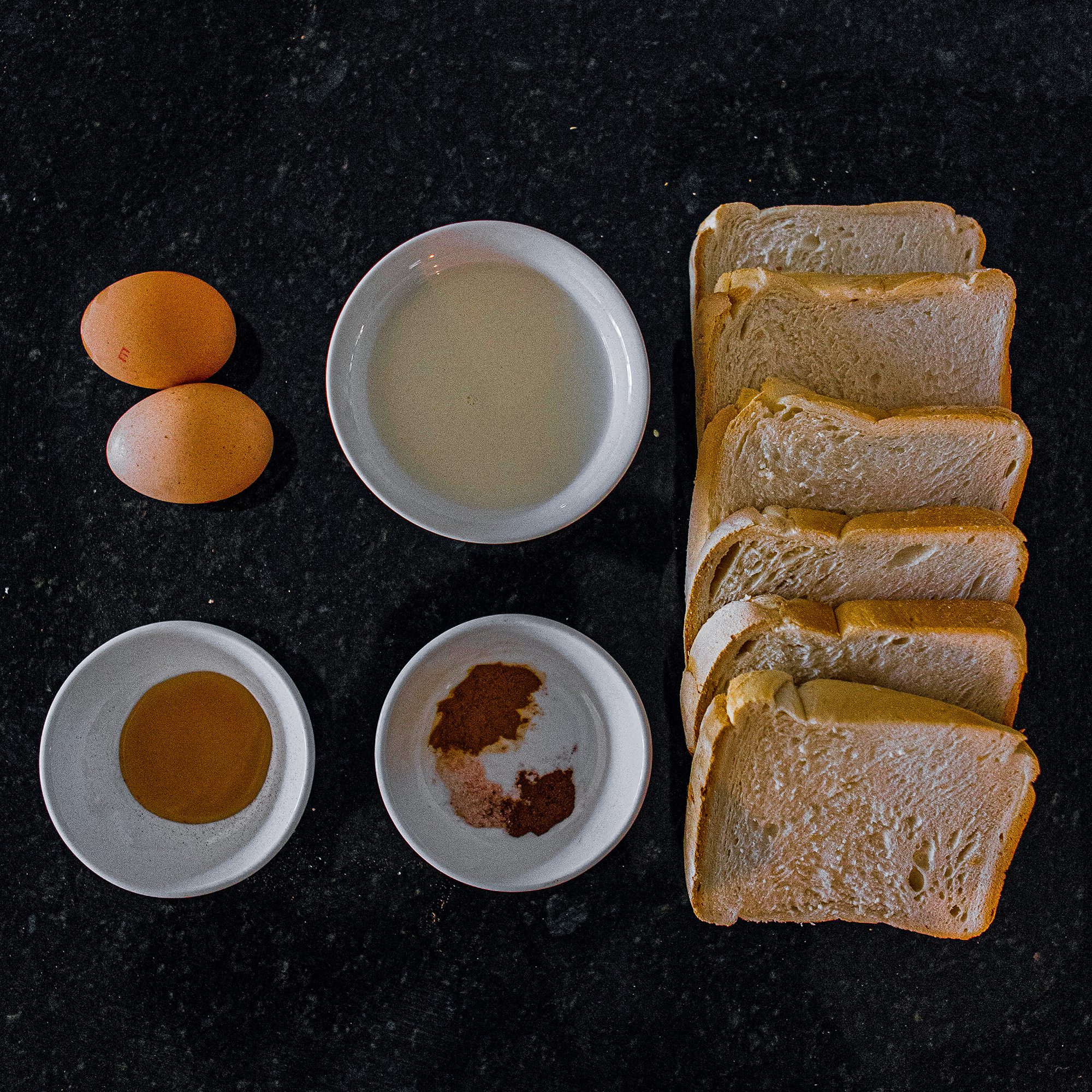 French Toast Breakfast Ingrediens