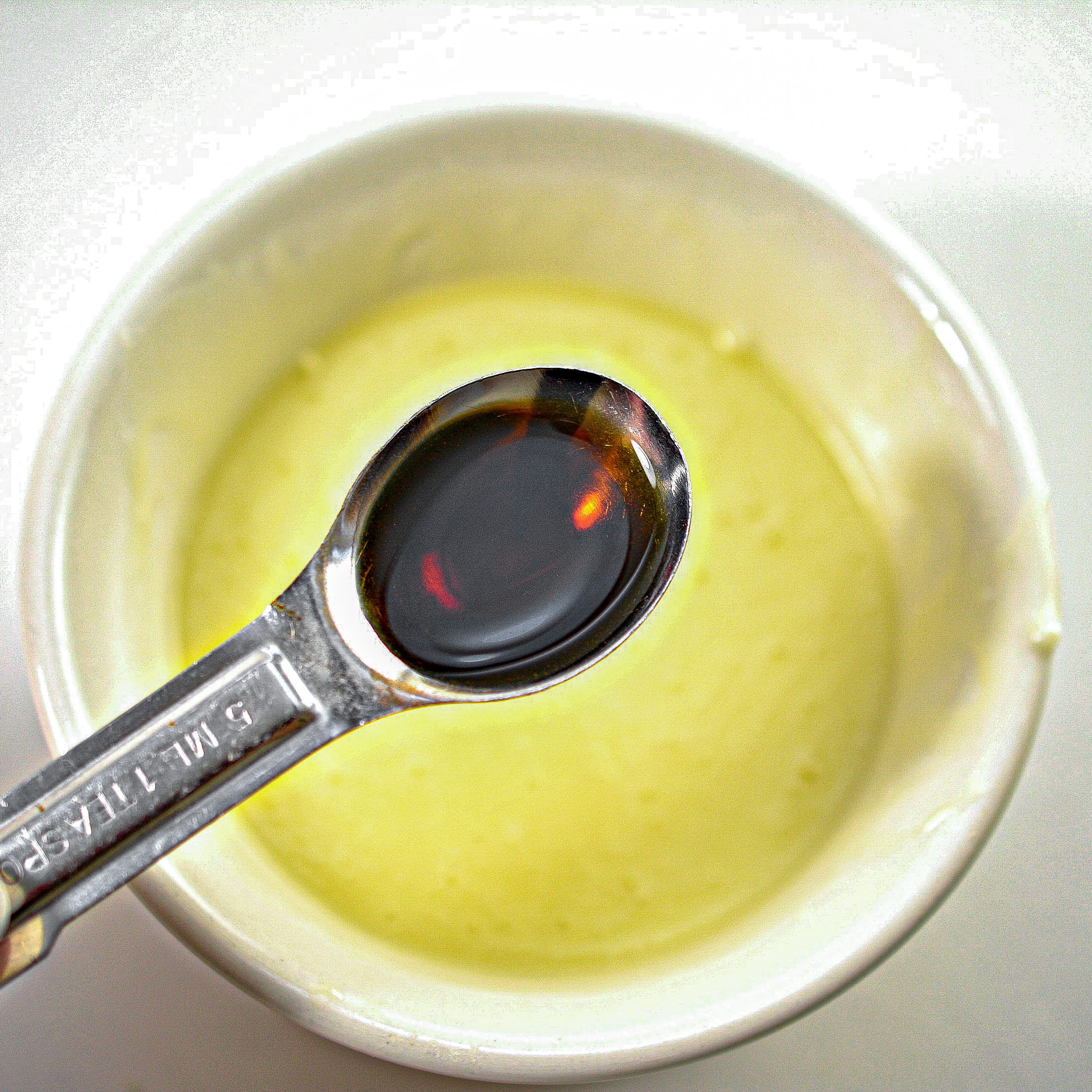 Combine the ingredients for the glaze in a bowl, and whisk until smooth and creamy.