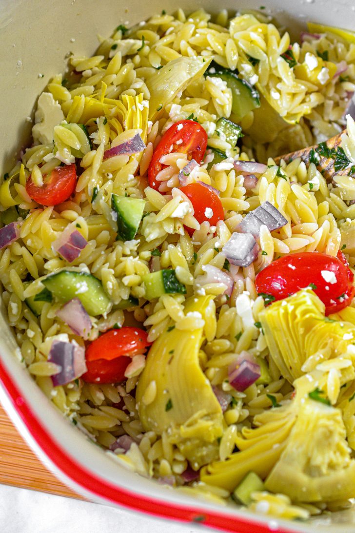 Greek Orzo Salad - Sweet Pea's Kitchen