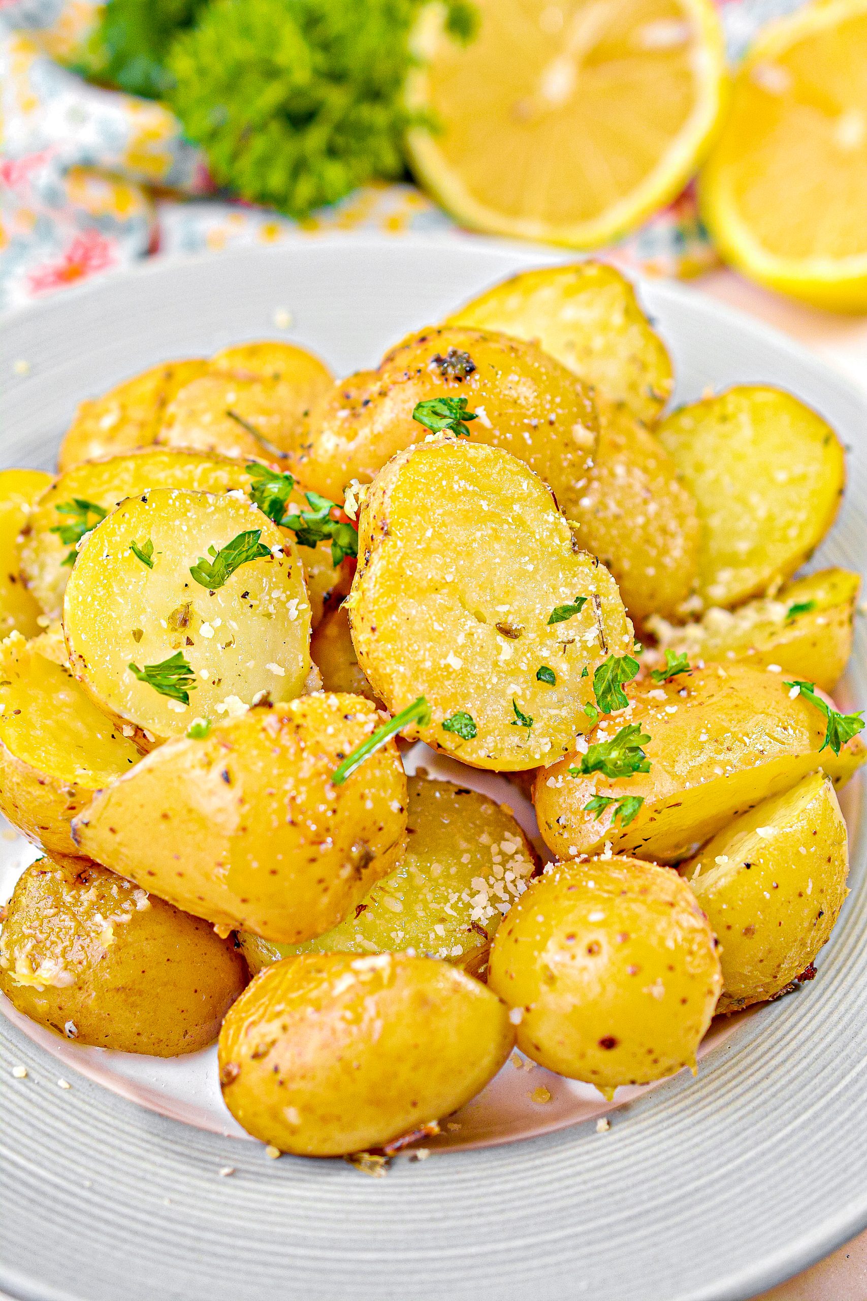 Greek Style Roasted Lemon Butter Potatoes