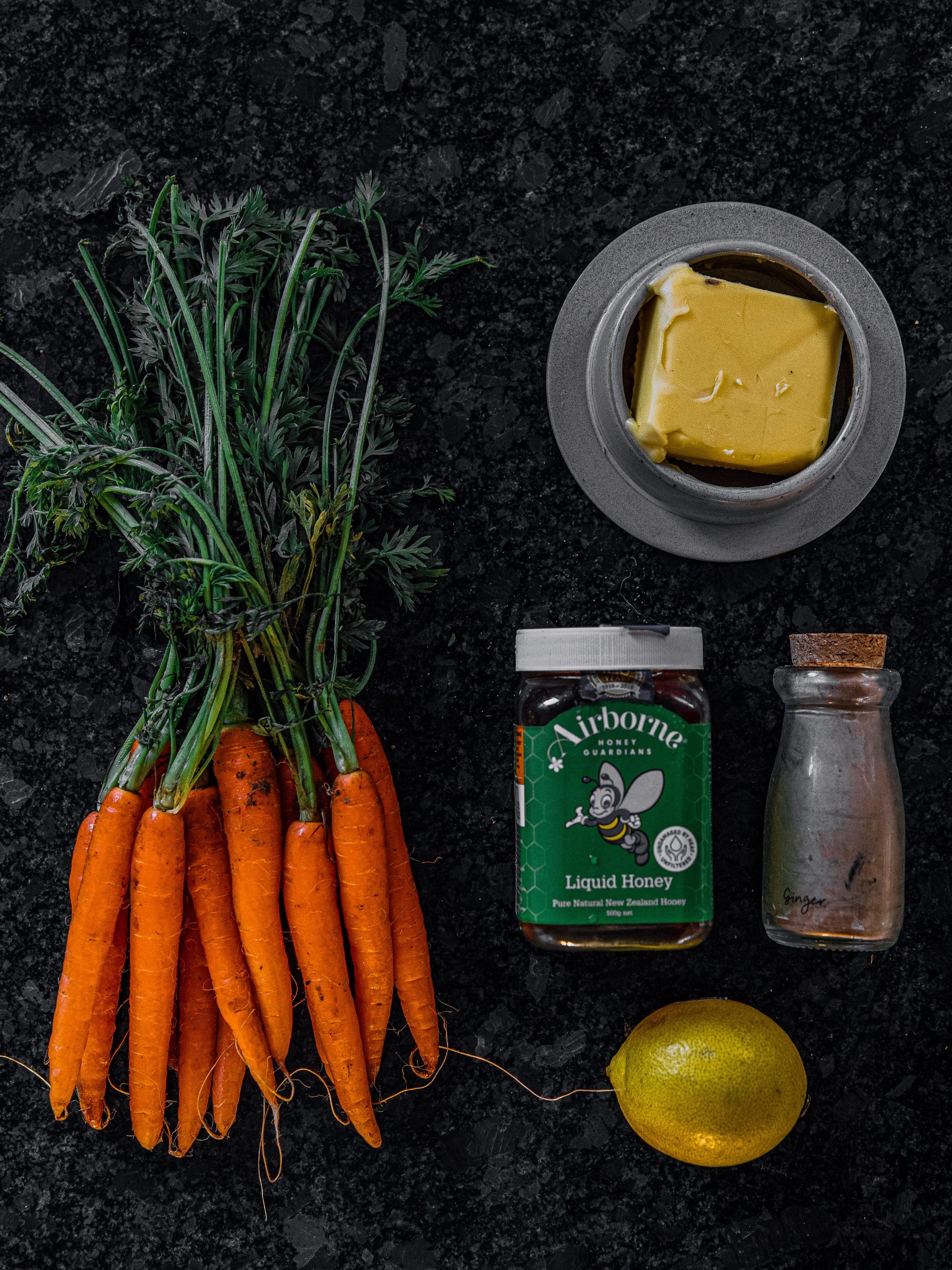 Honey Ginger Carrots Ingredients