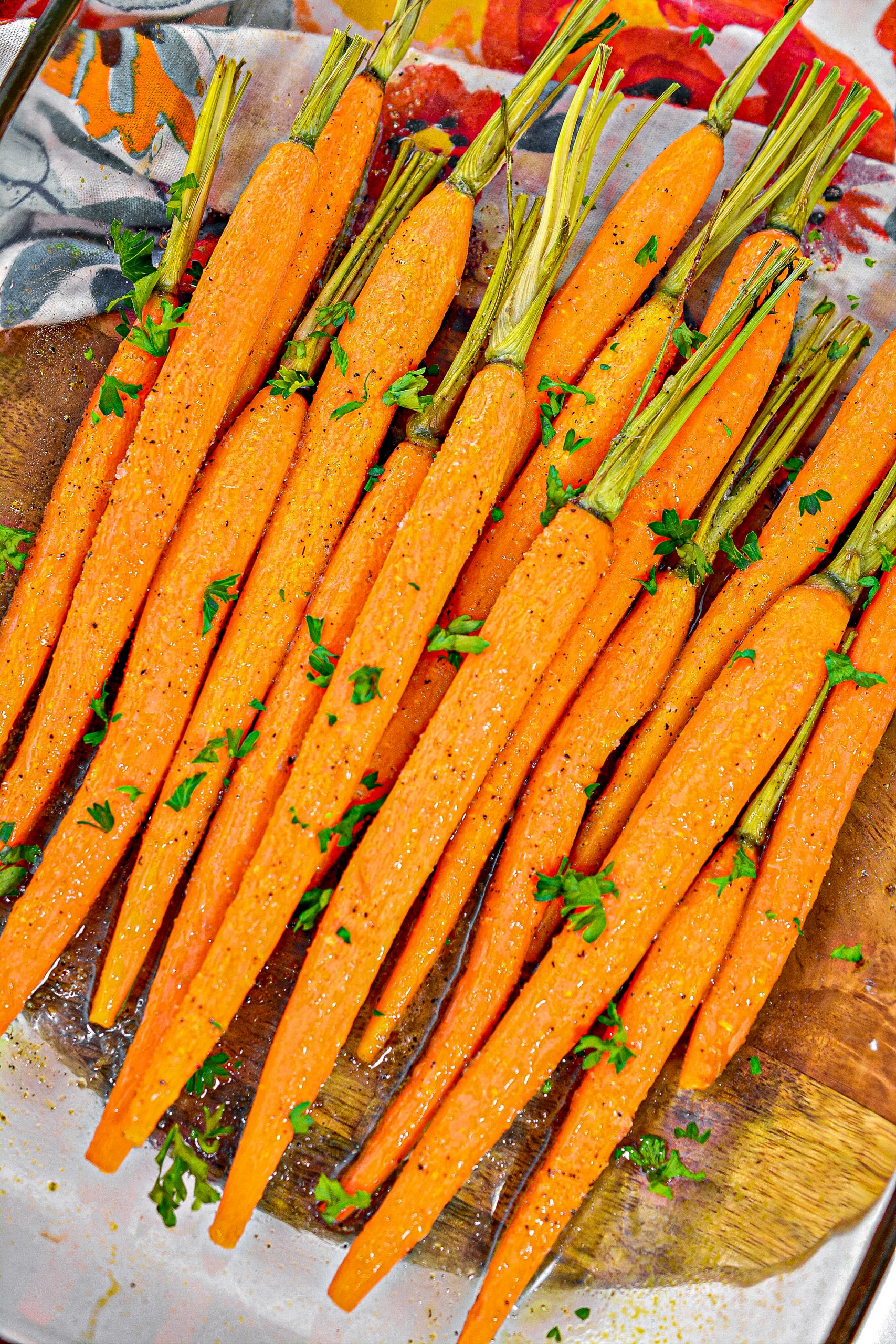 Honey Glazed Oven Roasted Carrots