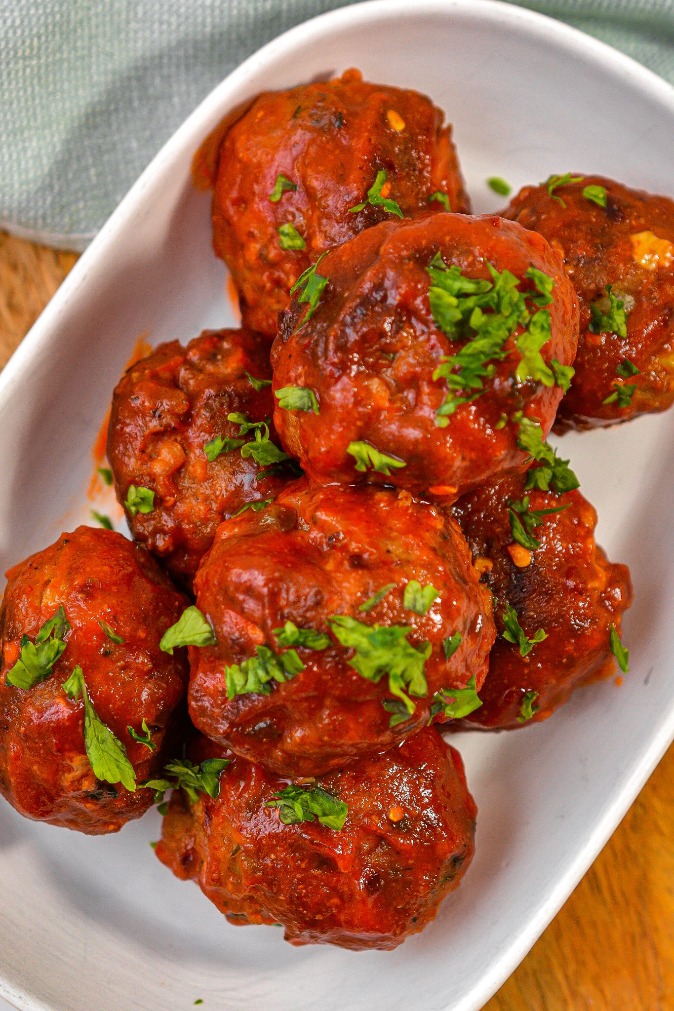 Honey Sriracha Turkey Meatballs Sweet Pea's Kitchen