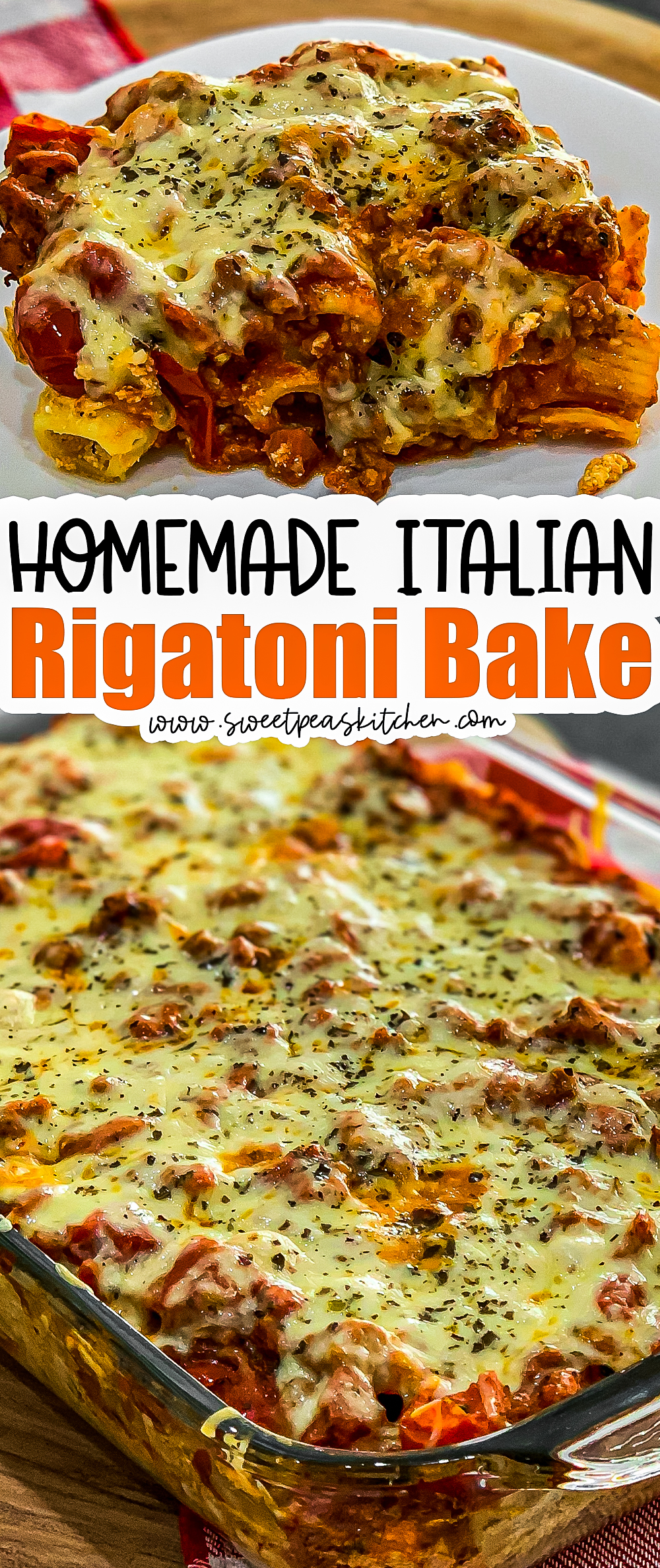 Italian Rigatoni Bake on Pinterest