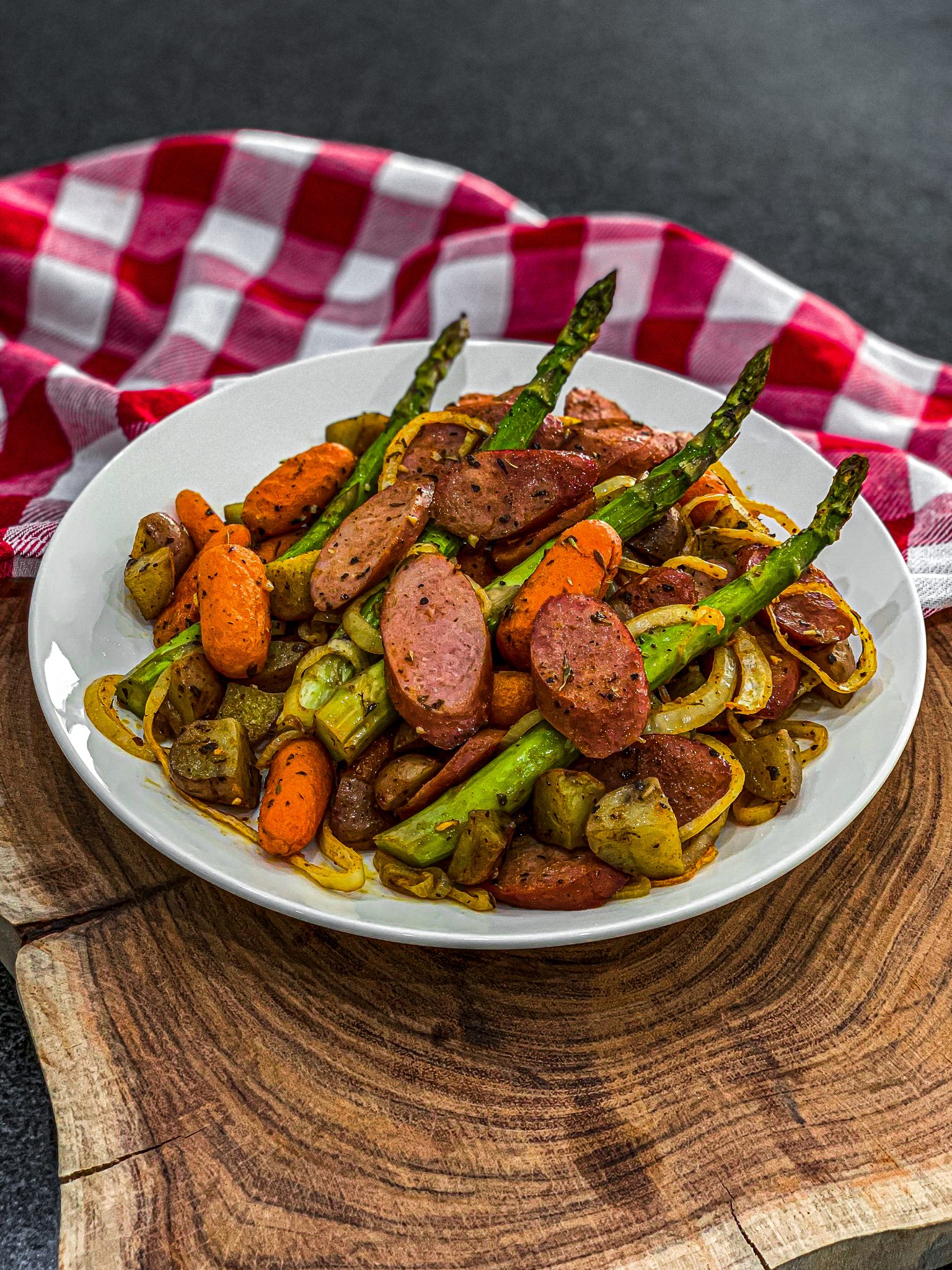 Kielbasa Veggie Sheet Pan Dinner Sweet Pea's Kitchen