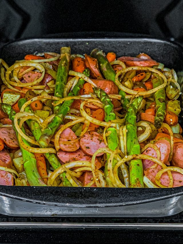Kielbasa Veggie Sheet Pan Dinner Sweet Pea's Kitchen