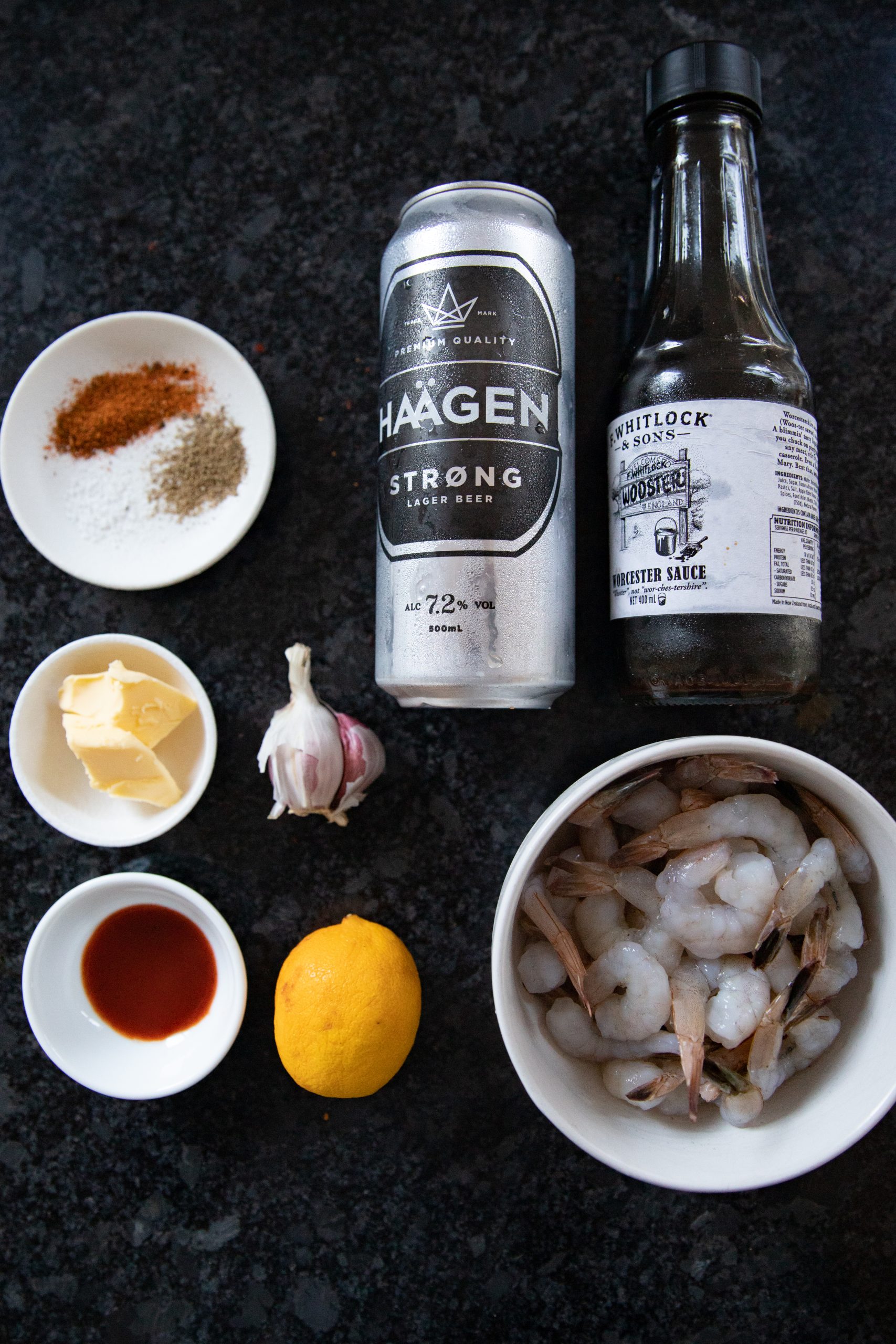 New Orleans BBQ Shrimp Ingredients