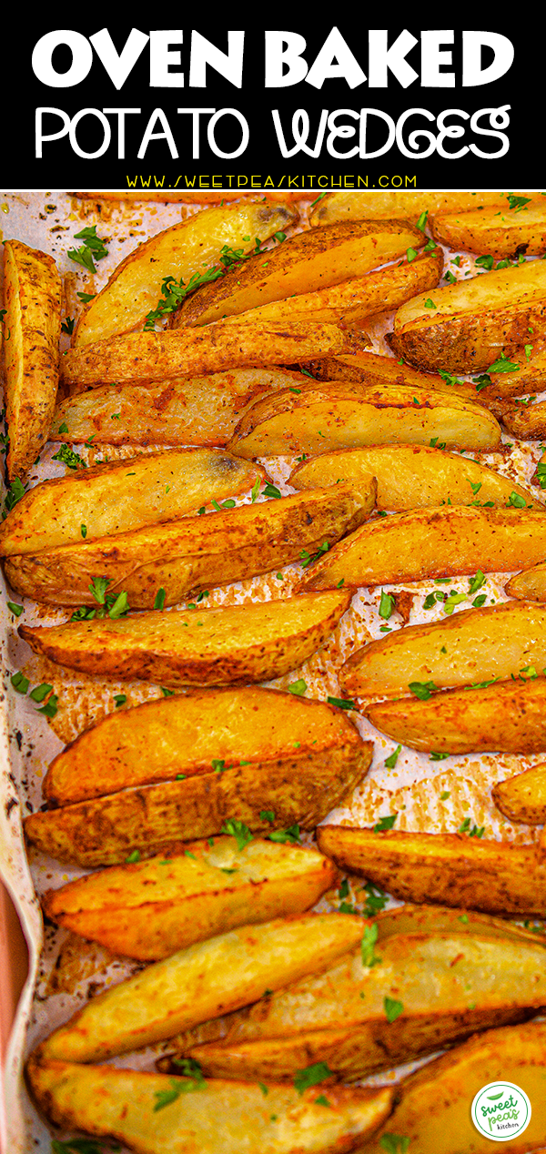 Oven Baked Potato Wedges on Pinterest
