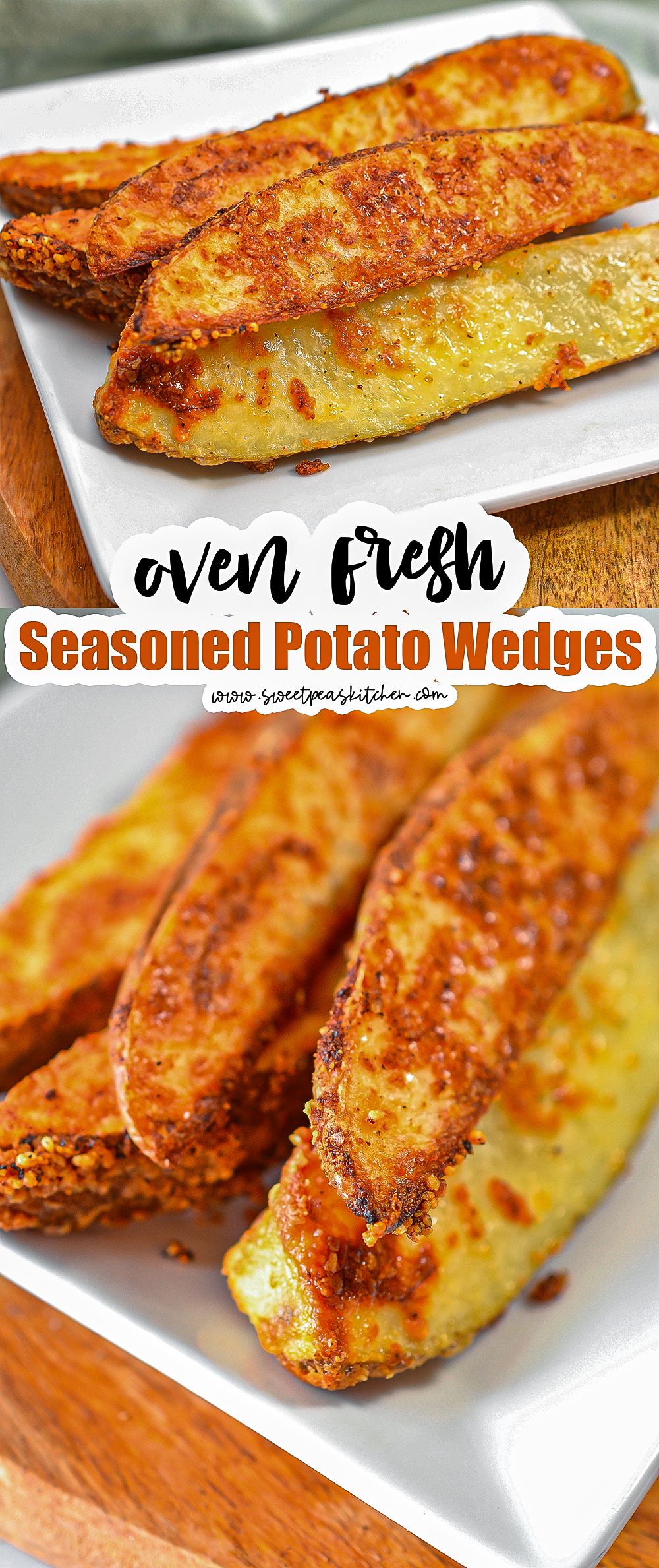 Oven Fresh Seasoned Potato Wedges on Pinterest
