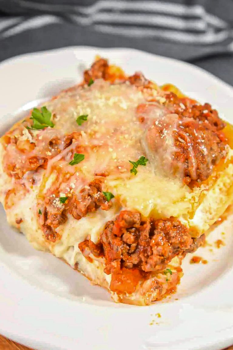 Three Cheese Beef Lasagna - Sweet Pea's Kitchen