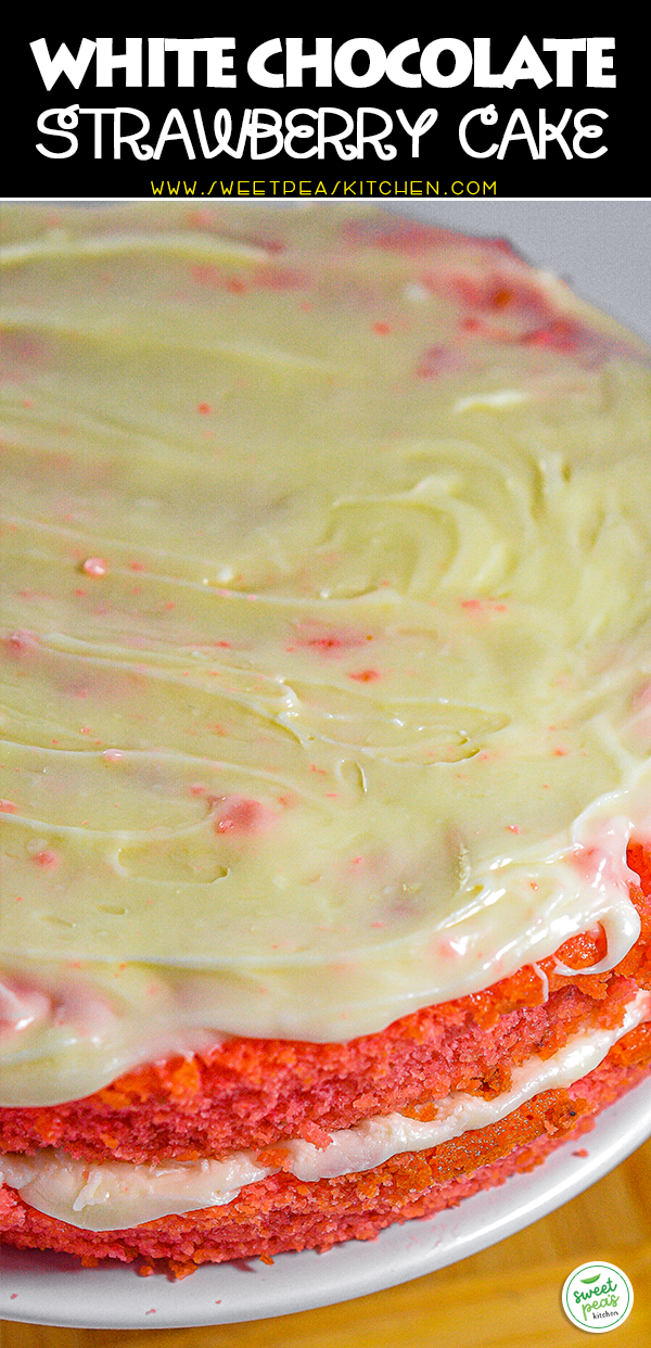 White Chocolate Strawberry Cake on Pinterest