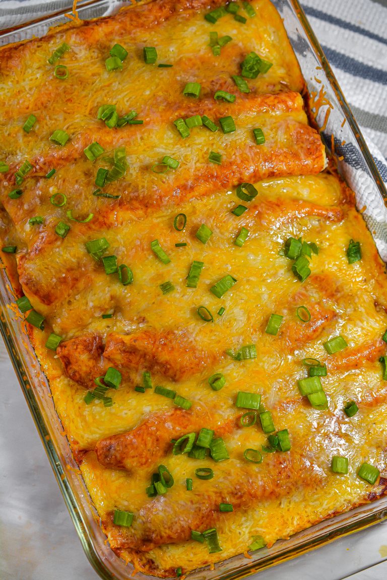 Baked Beef and Bean Enchiladas - Sweet Pea's Kitchen