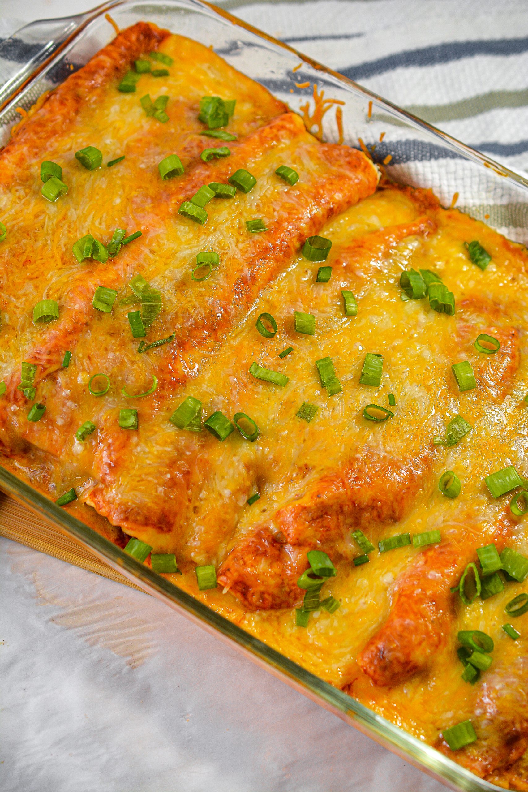 Baked Beef and Bean Enchiladas - Sweet Pea's Kitchen