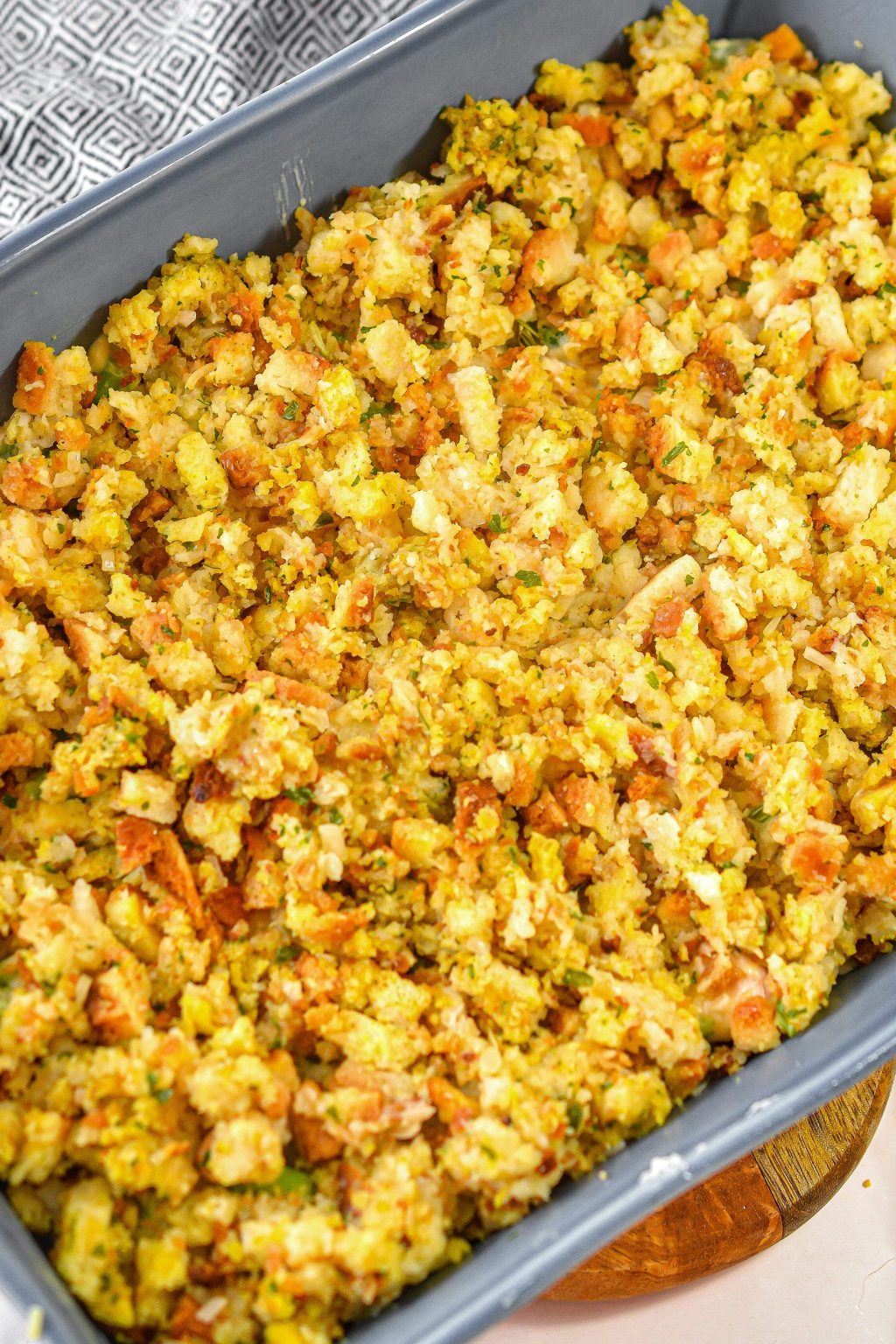 Cheesy Chicken Broccoli Stuffing Bake - Sweet Pea's Kitchen