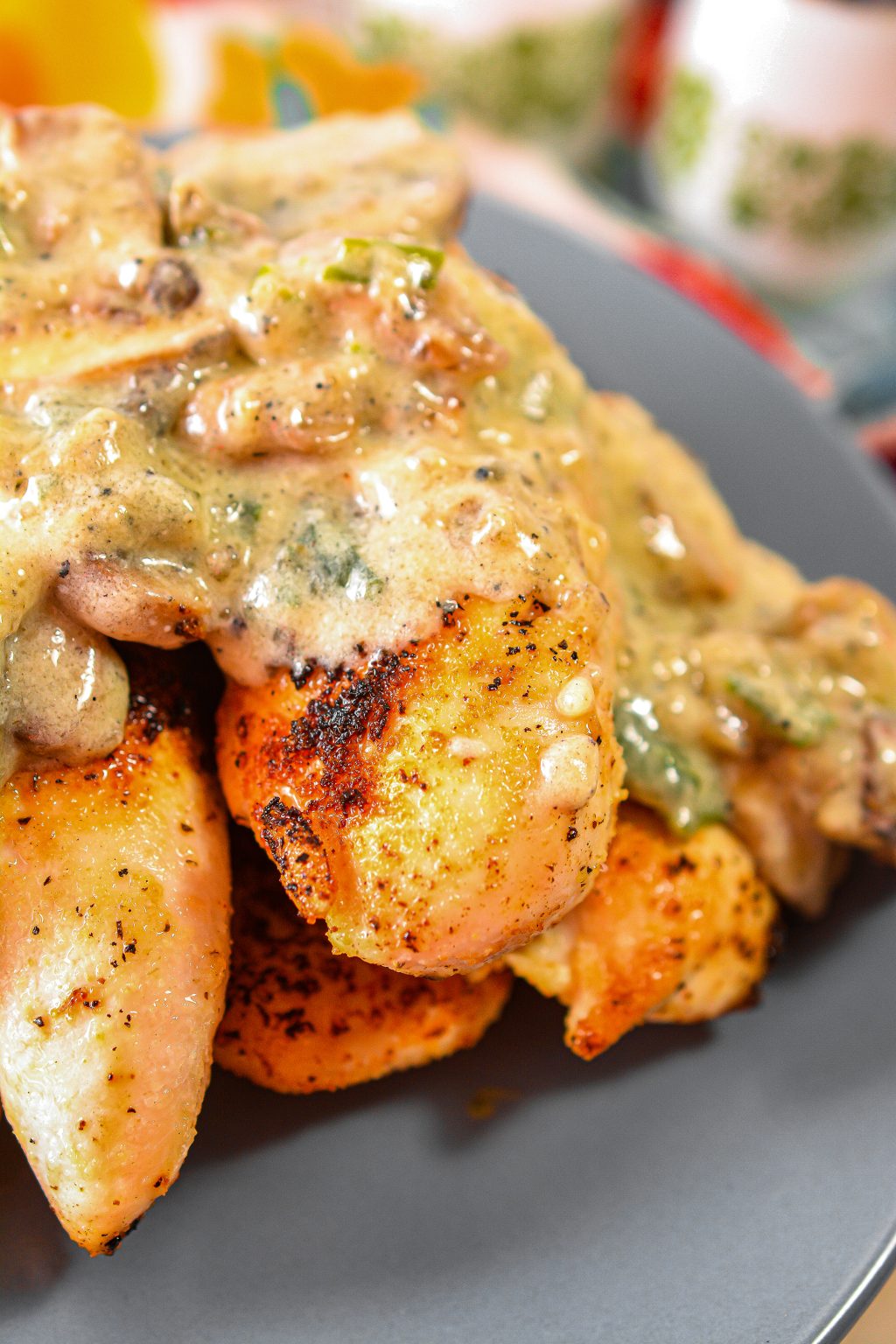 Chicken Breasts with Mushroom Cream Sauce - Sweet Pea's Kitchen