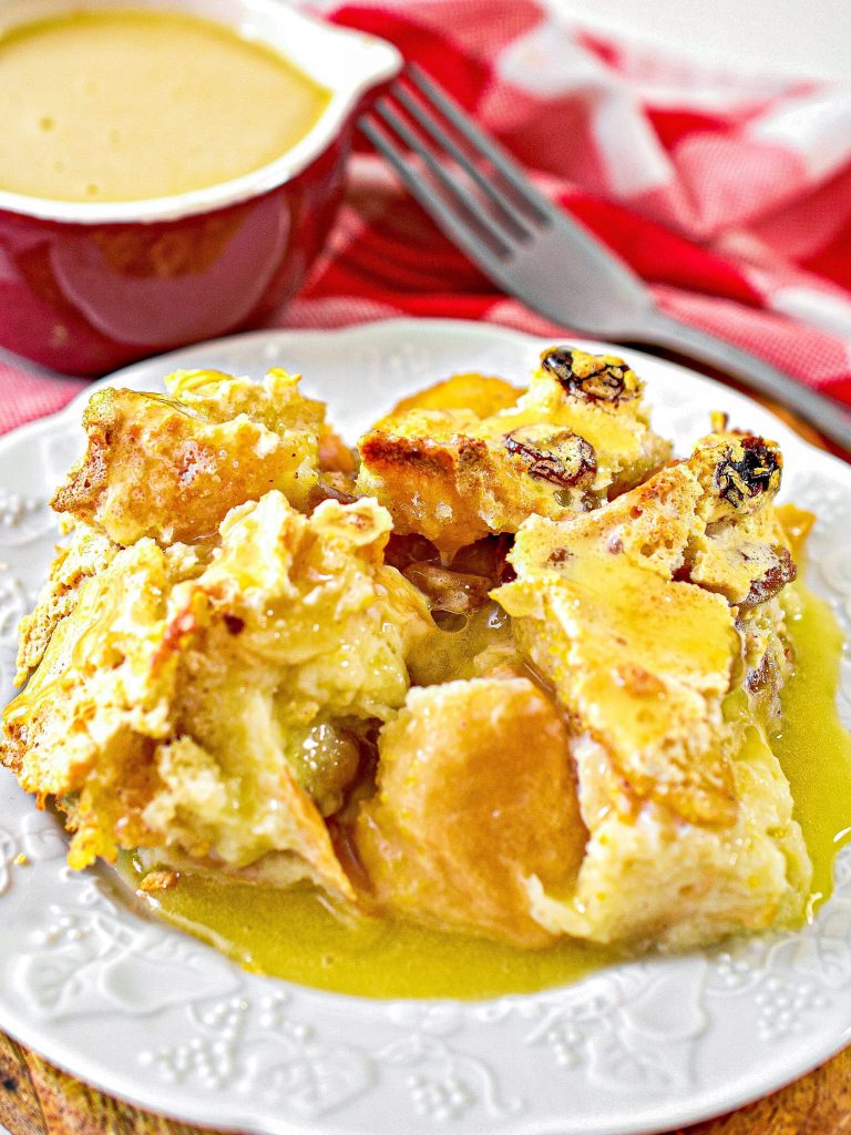 Drunken Bourbon Bread Pudding - Sweet Pea's Kitchen