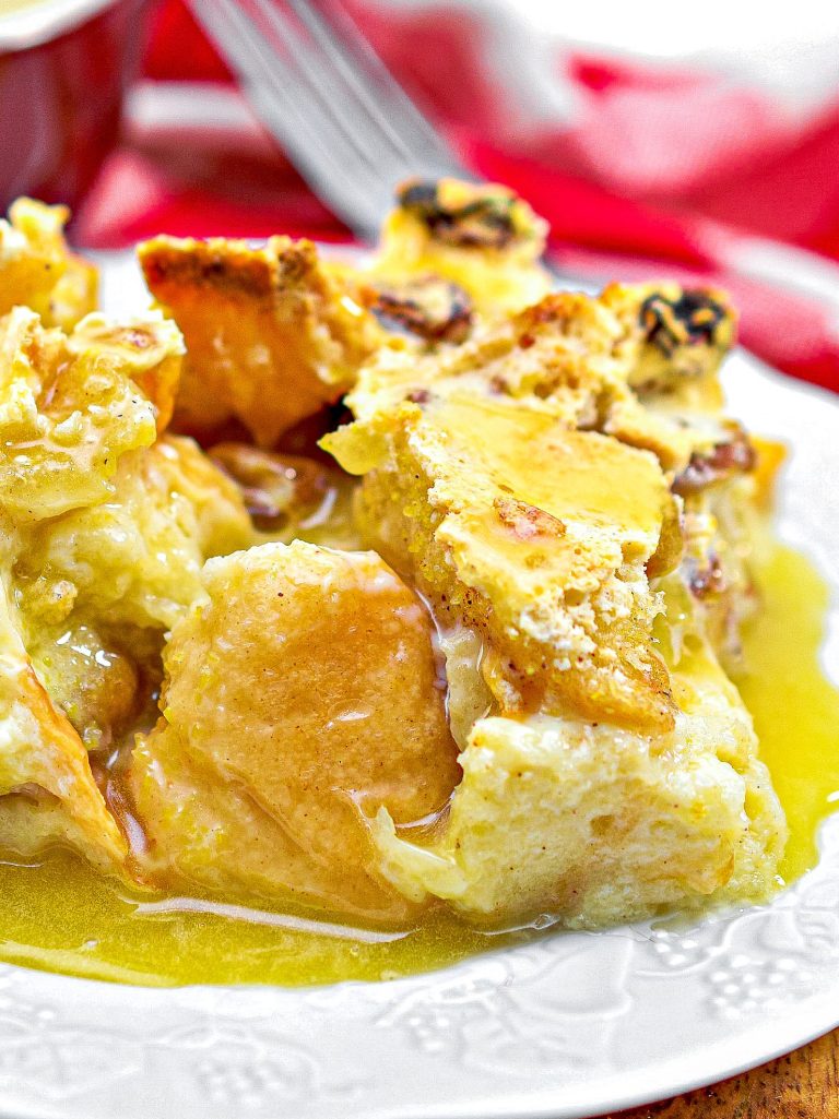 Drunken Bourbon Bread Pudding - Sweet Pea's Kitchen