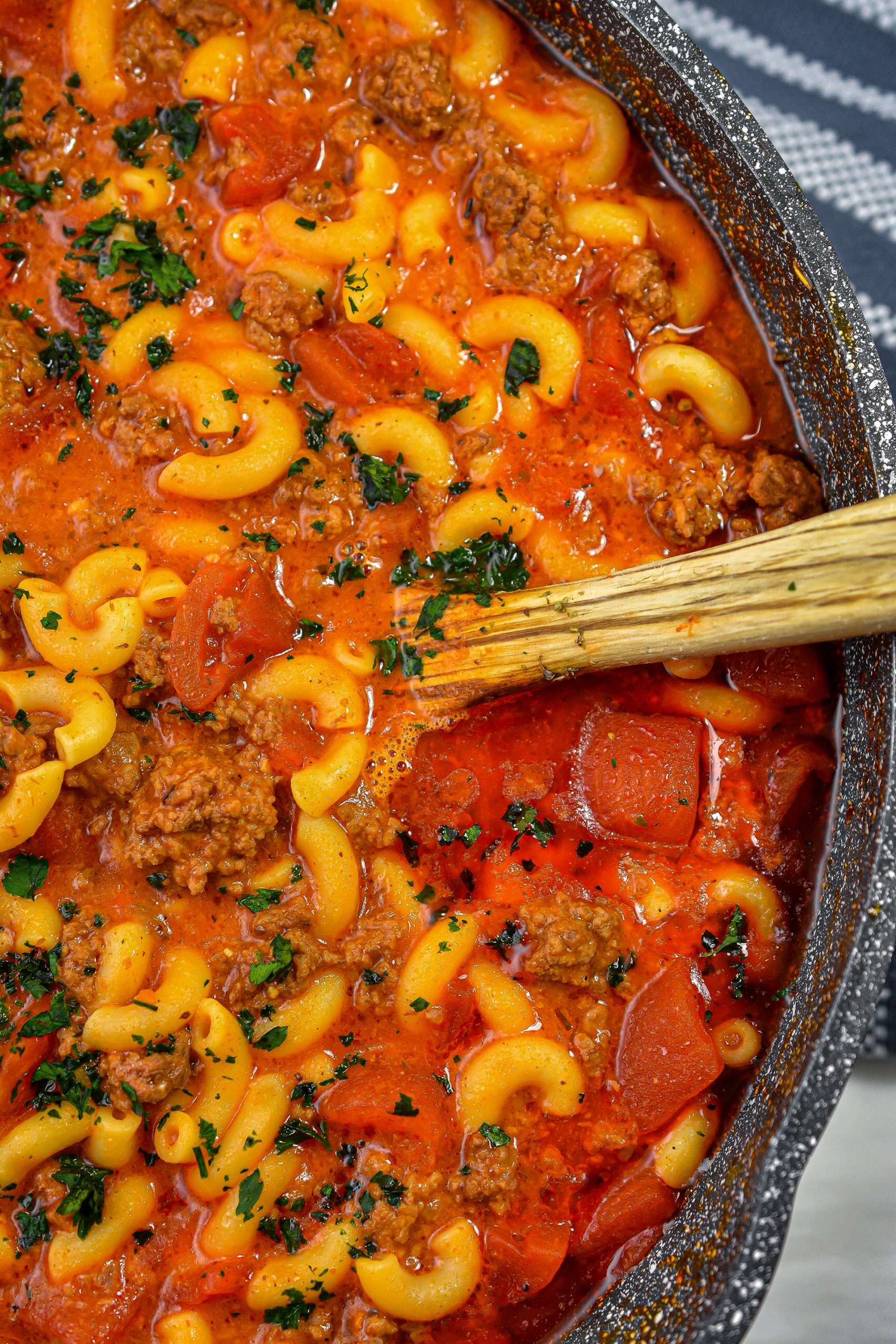 Easy Cheesy Beef Goulash - Sweet Pea's Kitchen