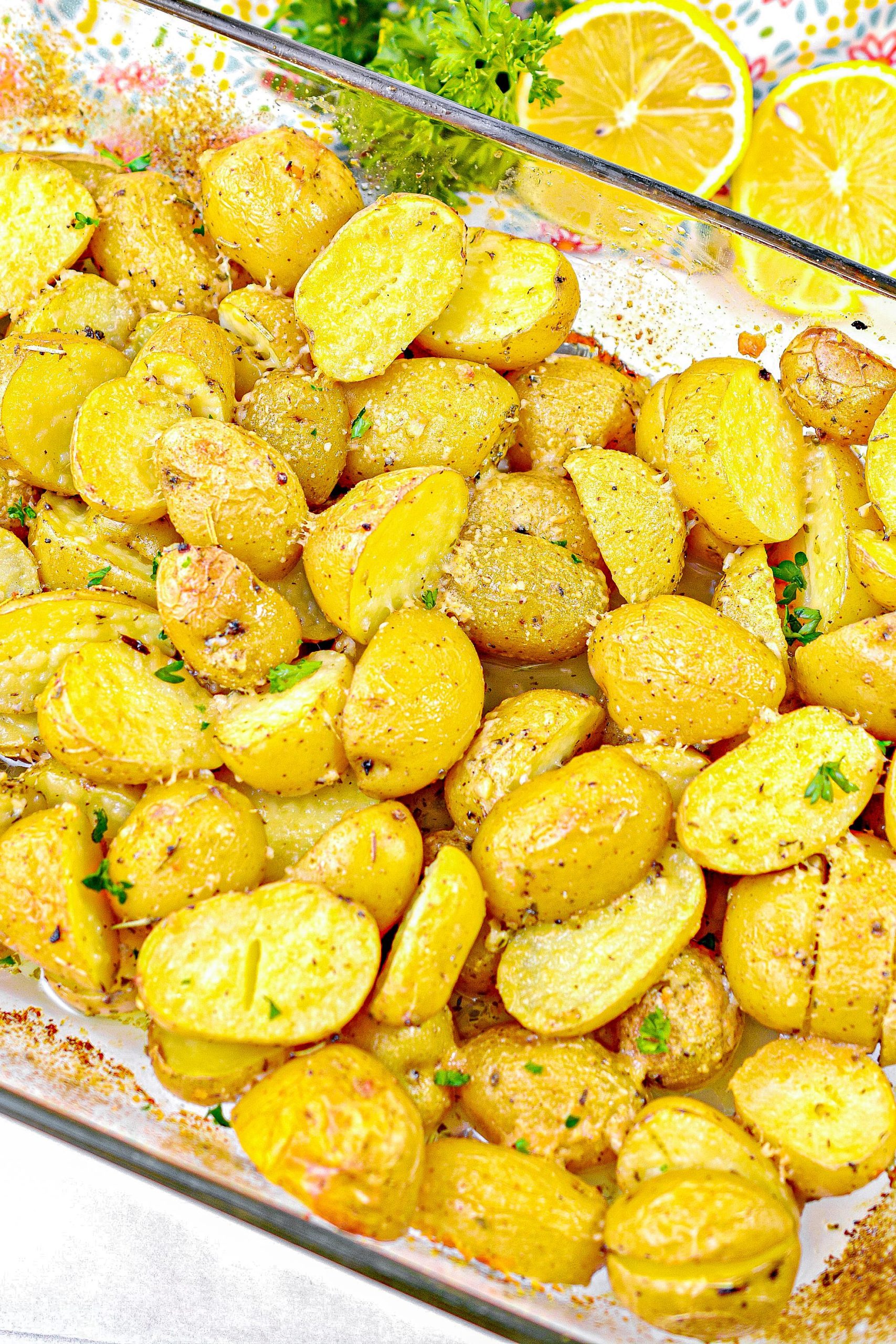 Greek Style Roasted Lemon Butter Potatoes