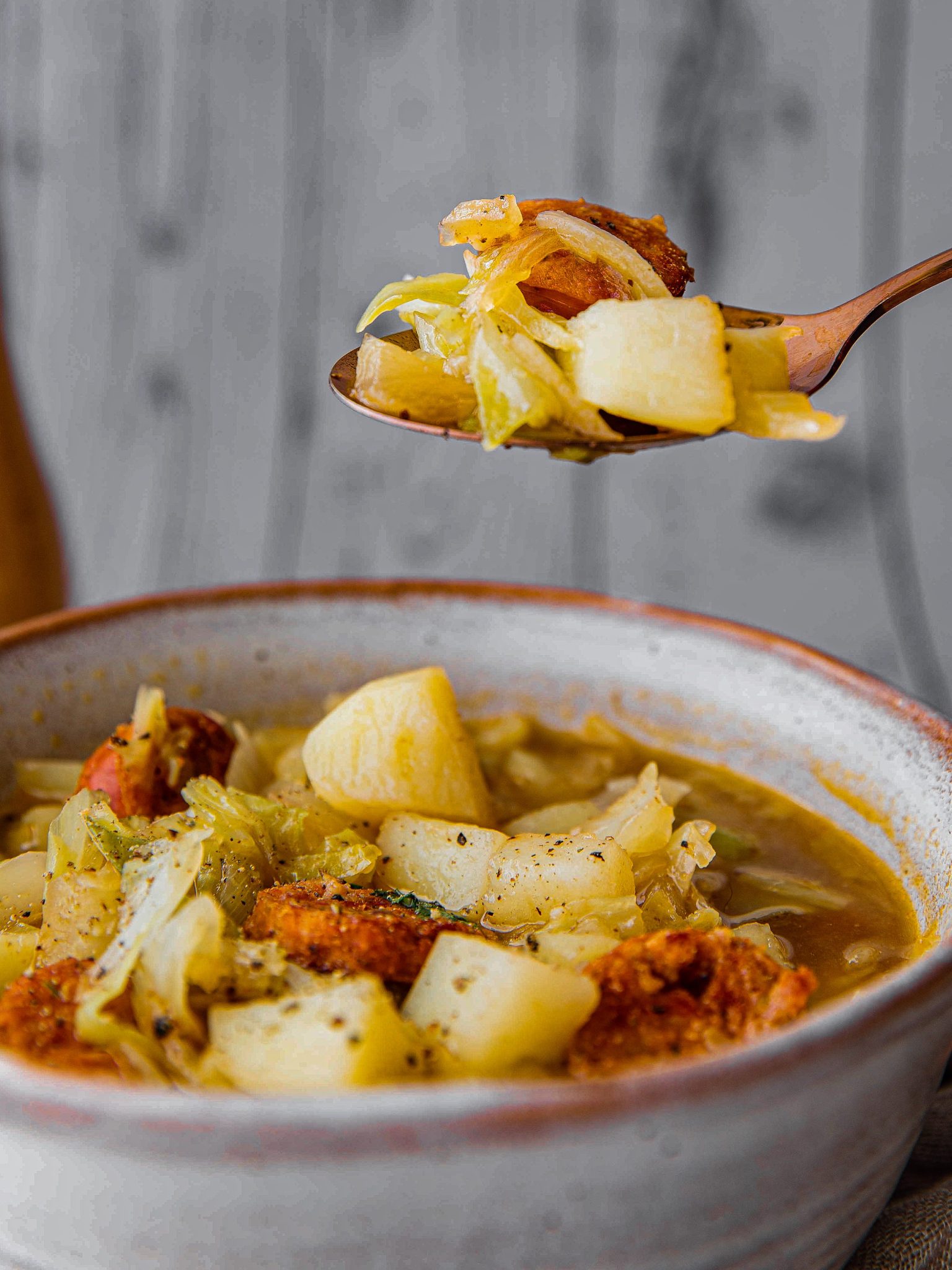 Polish Kielbasa and Cabbage Soup - Sweet Pea's Kitchen