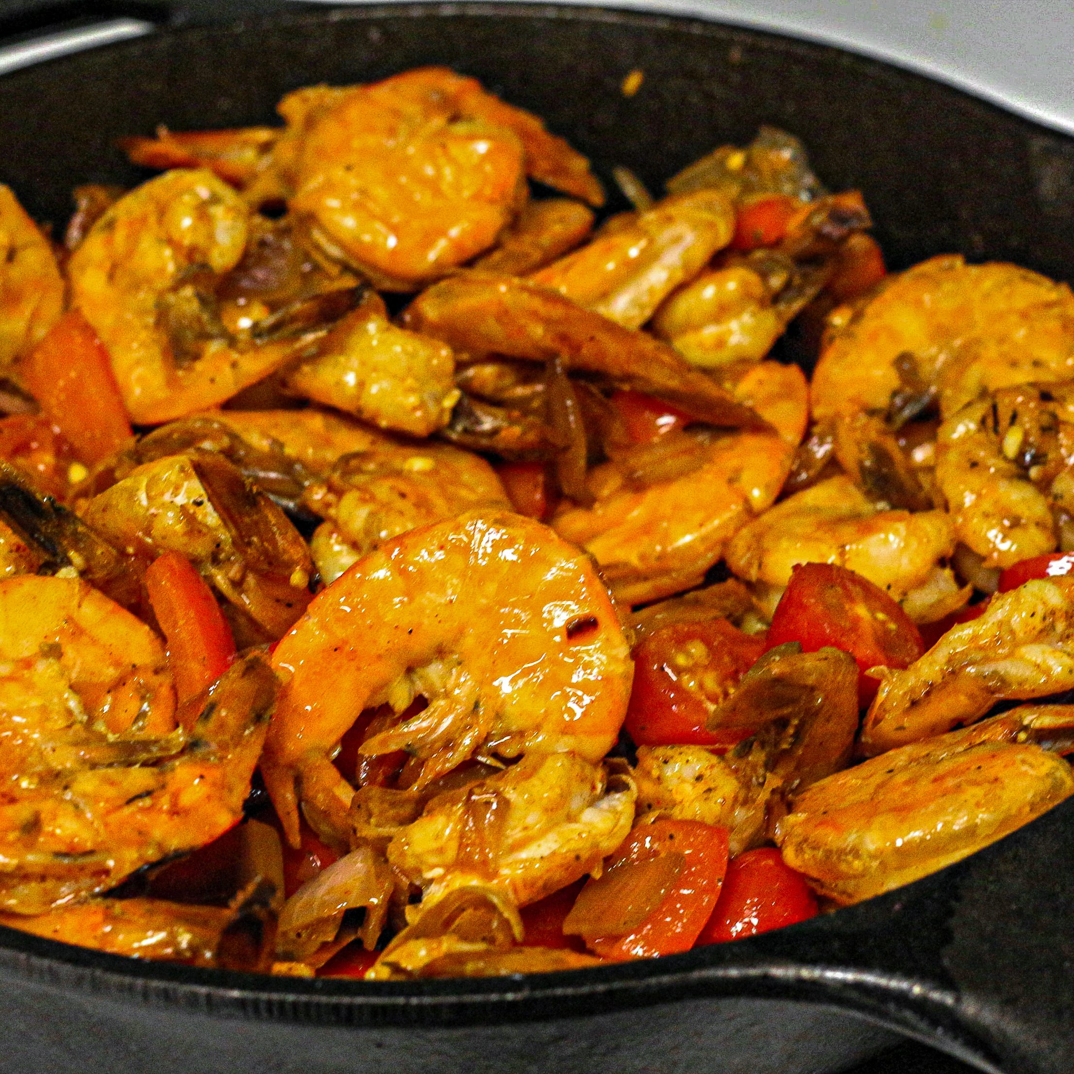 Add your shrimp and cook until the shrimp is no longer translucent, about 4 minutes.