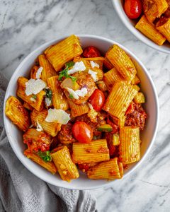 Rigatoni With Sausage, Tomatoes And Zucchini - Sweet Pea's Kitchen