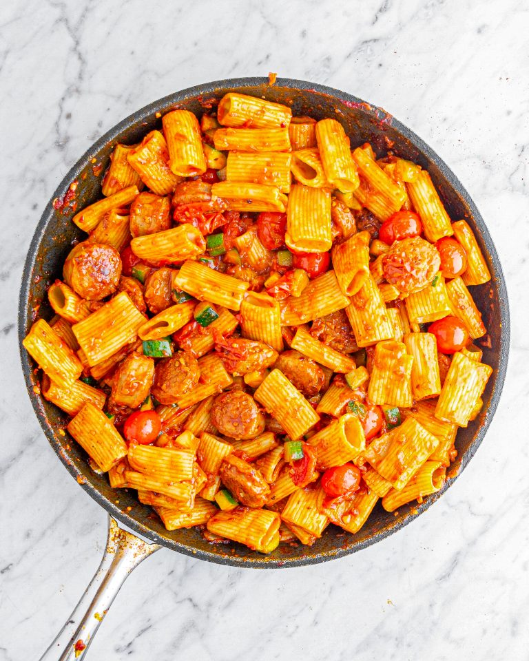 Rigatoni With Sausage, Tomatoes And Zucchini - Sweet Pea's Kitchen