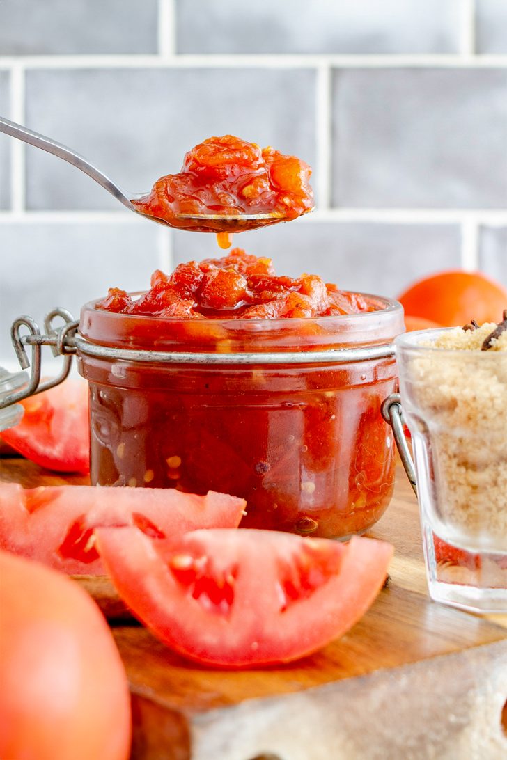 Tomato Jam, Cowboy tomato jam, Tomato jelly, Tomato chili jam, Bacon tomato jam
