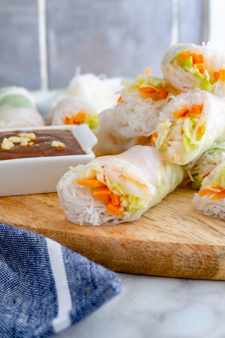 Summer Rolls, Fresh summer rolls, Fresh spring rolls, Vietnamese spring rolls, Vietnamese rice noodle rolls 